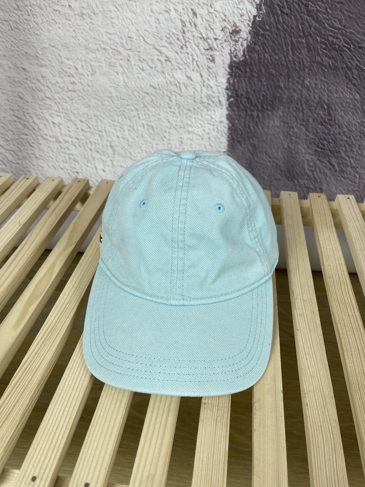 Lacoste Unisex Vintage Lacoste 5 Panel Cap Blue Size L Adjustable Size ONE SIZE - 5 Thumbnail