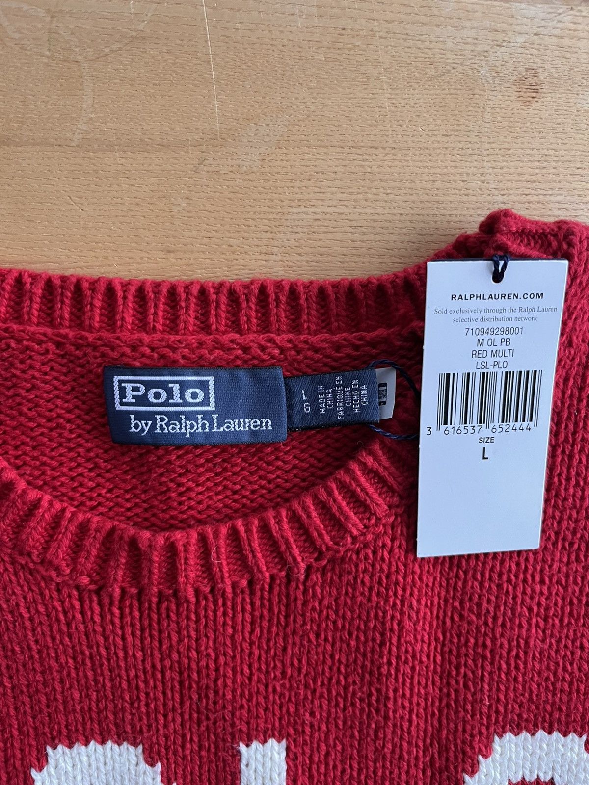 Polo Ralph Lauren Polo Ralph Lauren - Polo Ball Knit Sweater Size US L / EU 52-54 / 3 - 3 Thumbnail