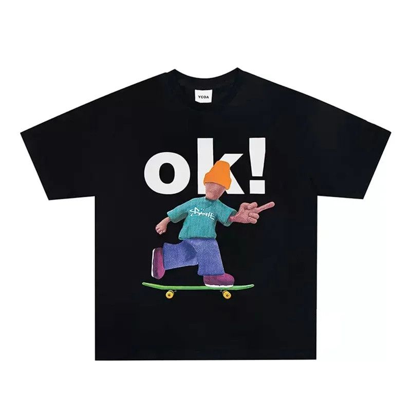 Japanese Brand Streetwear Skateboard OK Black Tee Size US XL / EU 56 / 4 - 1 Thumbnail