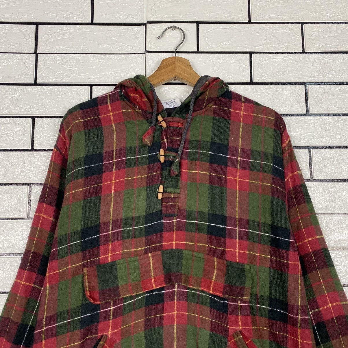Hysteric Glamour 📌Vintage Half Button Baja Jacket Hoodie Tartan Design Size US M / EU 48-50 / 2 - 14 Thumbnail