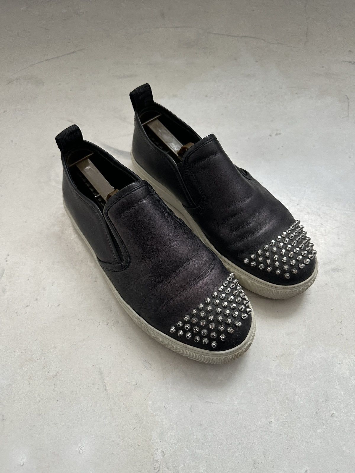 Alexander McQueen × MCQ Alexander McQueen leather silver studs slip-on Size US 8.5 / EU 41-42 - 1 Thumbnail