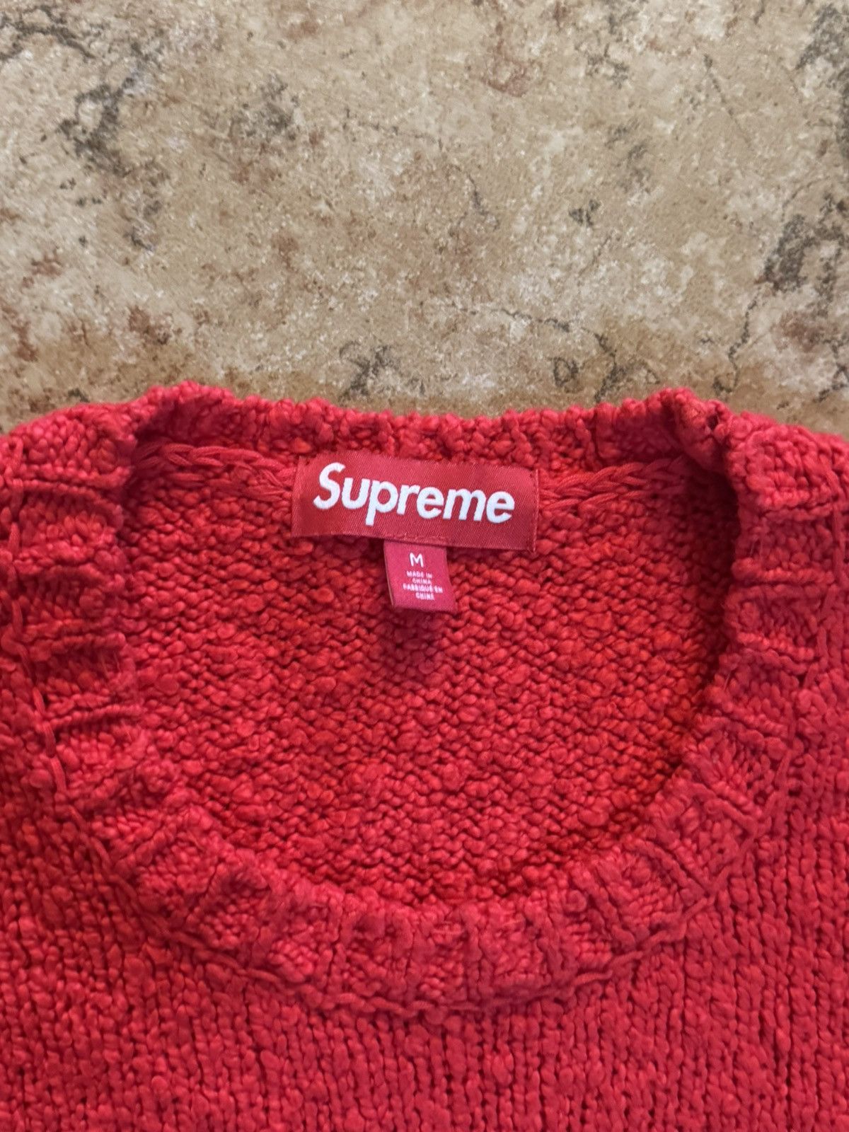 Supreme SS24 Supreme Boucle small box logo sweater Size US M / EU 48-50 / 2 - 5 Thumbnail