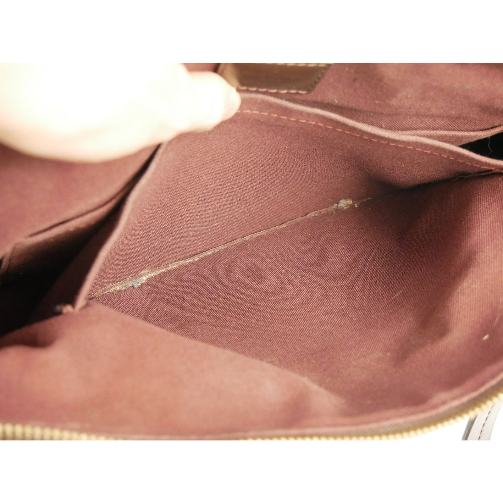 Louis Vuitton Louis Vuitton Brown Damier Ebene Lena MM Size ONE SIZE - 18 Thumbnail