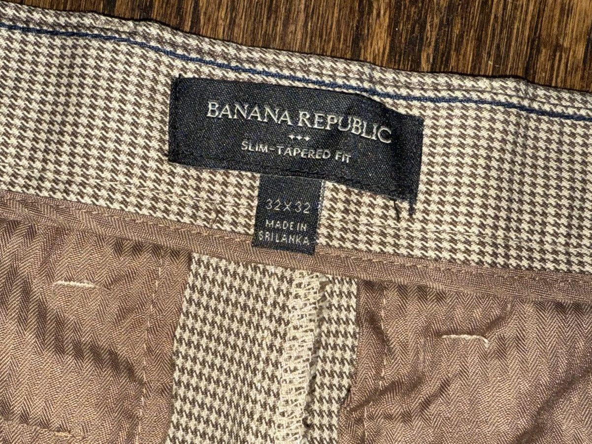 Banana Republic Banana Republic Slim-Tapered Fit Grant Dress Pant Brown 32 Size US 32 / EU 48 - 2 Thumbnail