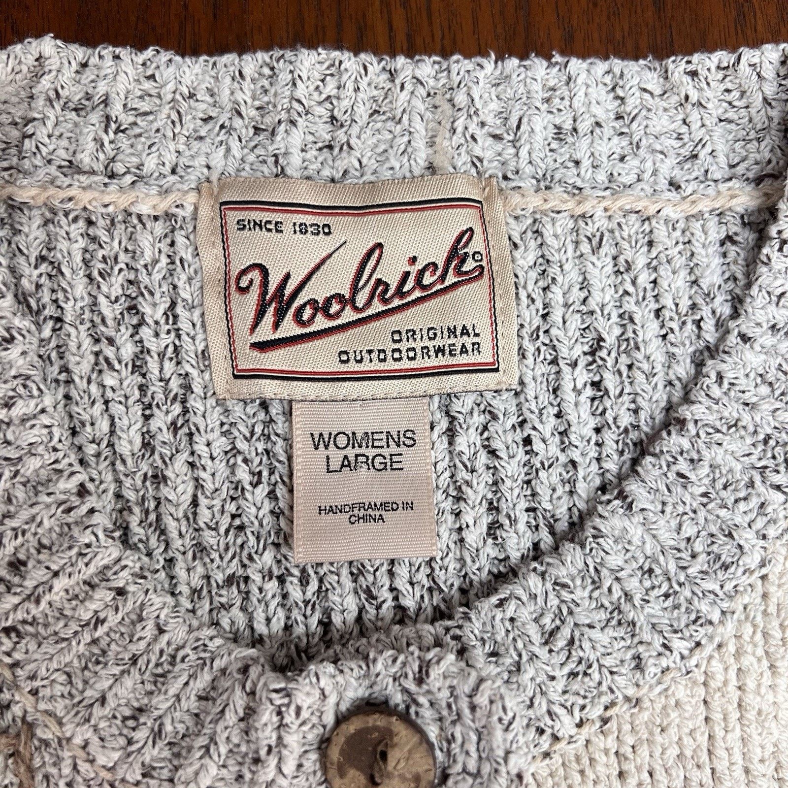 Woolrich Woolen Mills Vintage Woolrich Cardigan Sweater (L) Sheep Silk Cotton Size L / US 10 / IT 46 - 5 Thumbnail