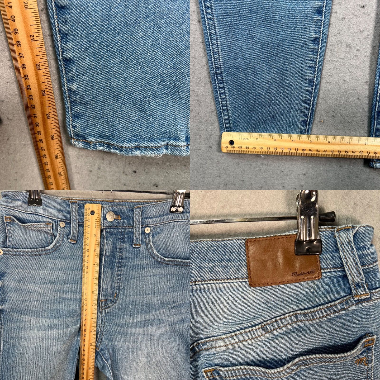 Madewell Madewell Jeans Skinny Crop High-Rise Light Wash Denim 27 Womens Adult Medium Blue Size 27" / US 4 / IT 40 - 8 Thumbnail
