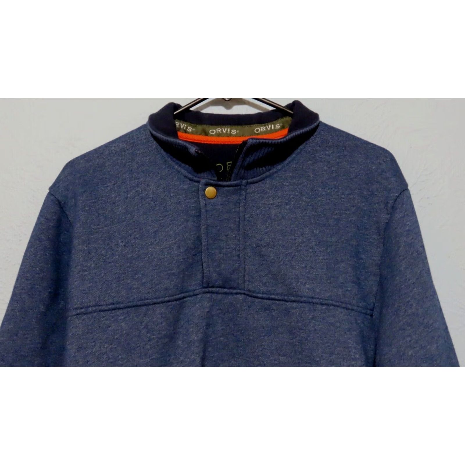 Orvis Orvis Pullover 1/4 Zip Fleece Sweatshirt Men Medium Navy Blue Logo Zipper Mock Neck Casual Winter Fall Classic Outdoor Sweatshirt Size US M / EU 48-50 / 2 - 6 Thumbnail