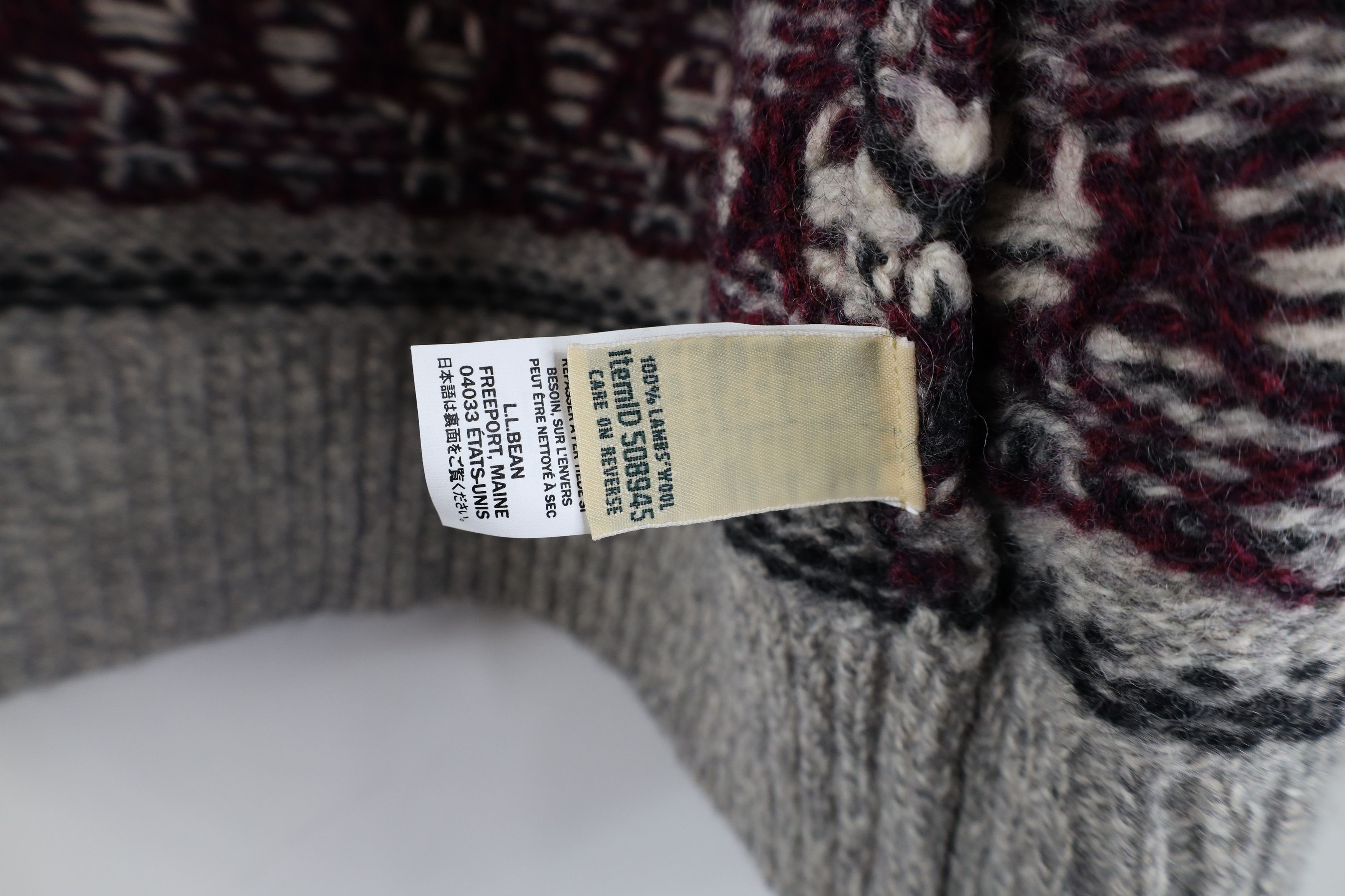 L.L. Bean × Vintage Vintage LL Bean Lambswool Full Zip Cardigan Sweater Size M / US 6-8 / IT 42-44 - 8 Thumbnail