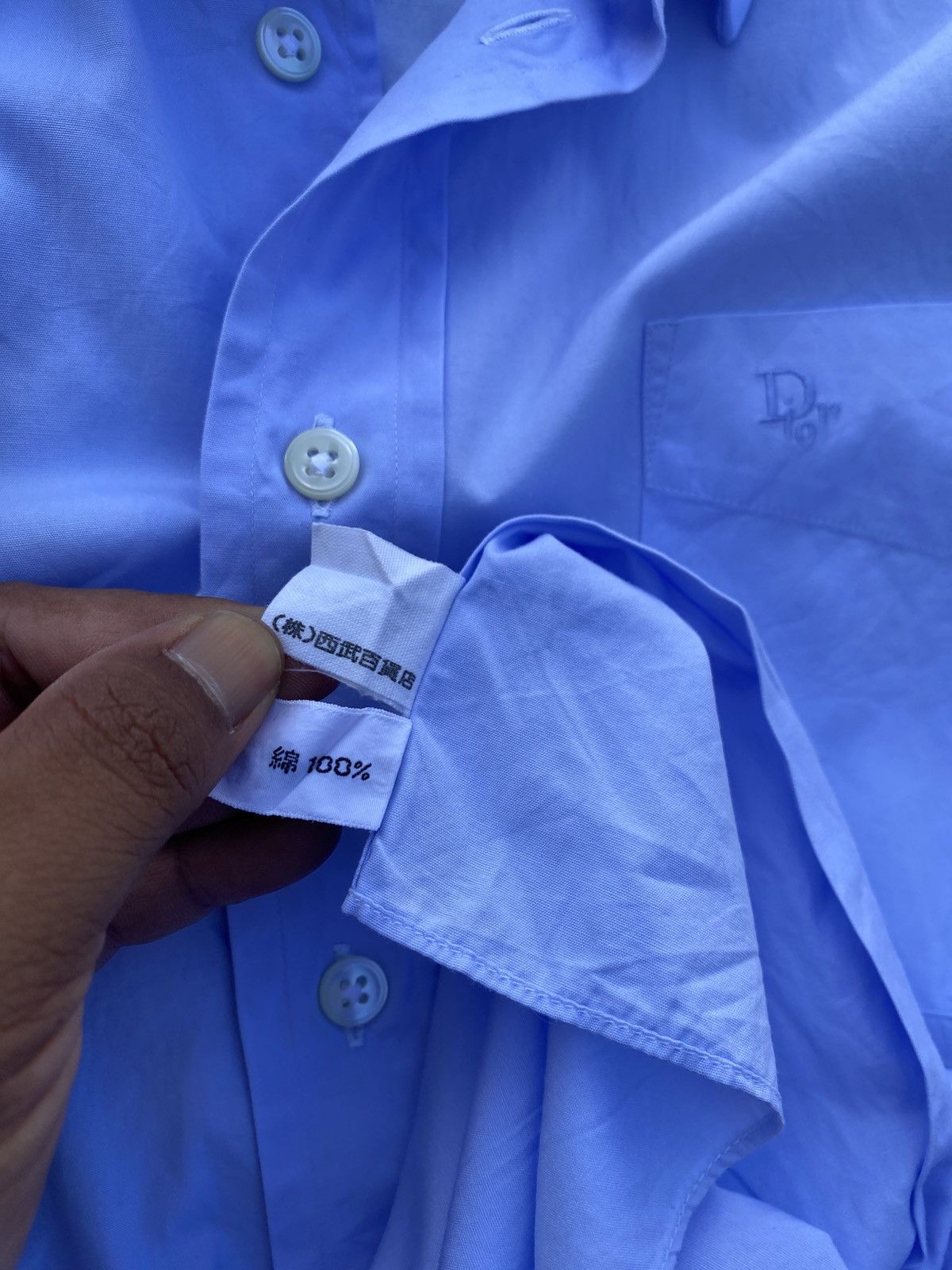 Christian Dior Monsieur Rare Vintage 90s Christian Dior Longsleeve Buttons Shirt Size US L / EU 52-54 / 3 - 18 Thumbnail
