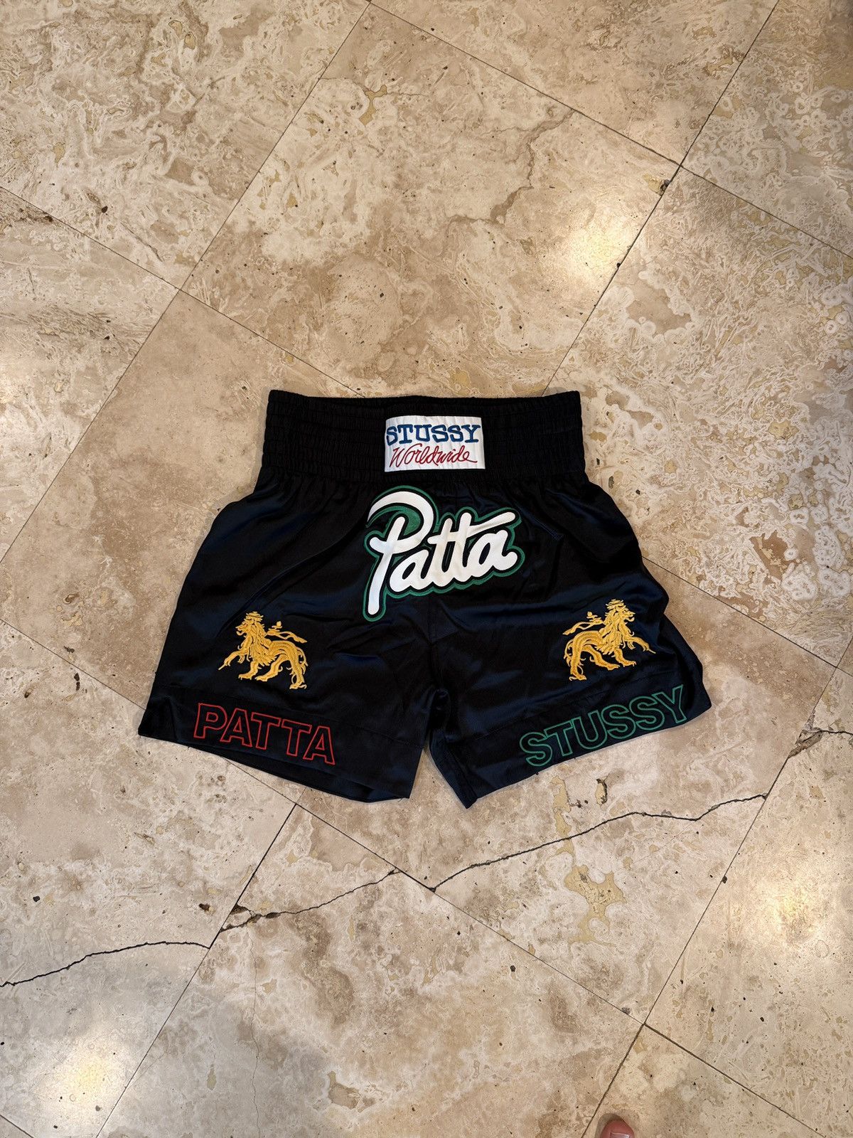Patta × Stussy Patta x Stussy Boxing Shorts | Grailed