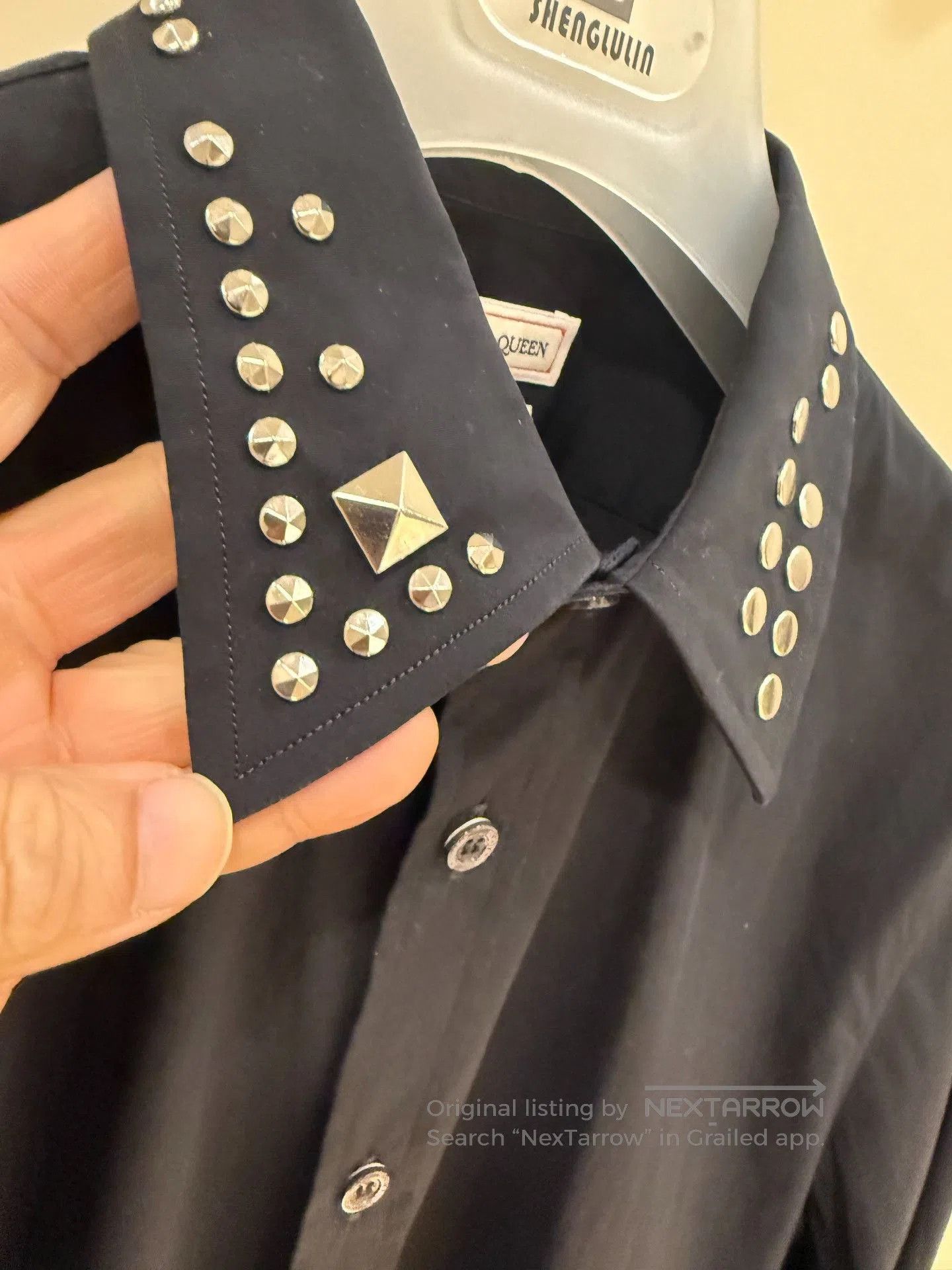 Alexander McQueen Alexander McQueen Rivet Collar Cotton Shirt. Size US M / EU 48-50 / 2 - 4 Thumbnail