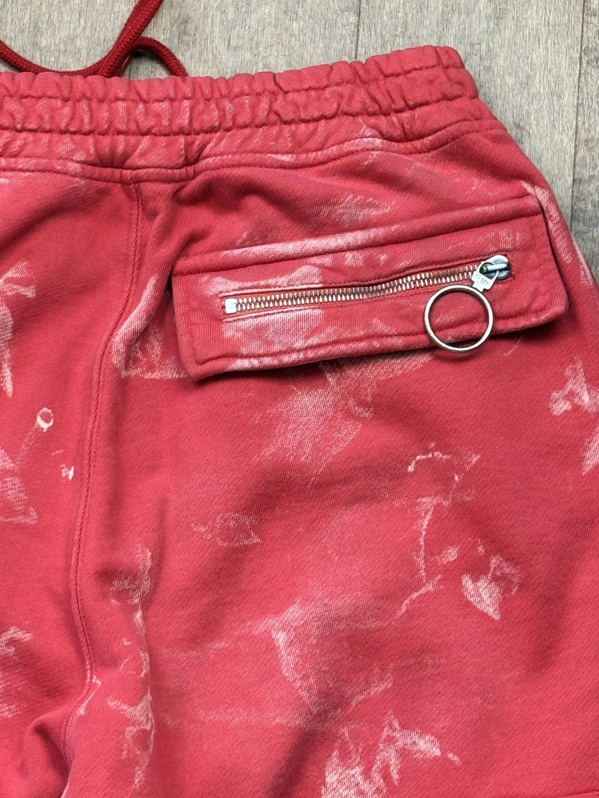 Off-White NEW 1 of 1 RUNWAY Cargo Joggers Red with Bleach Distressing Size US 30 / EU 46 - 6 Thumbnail