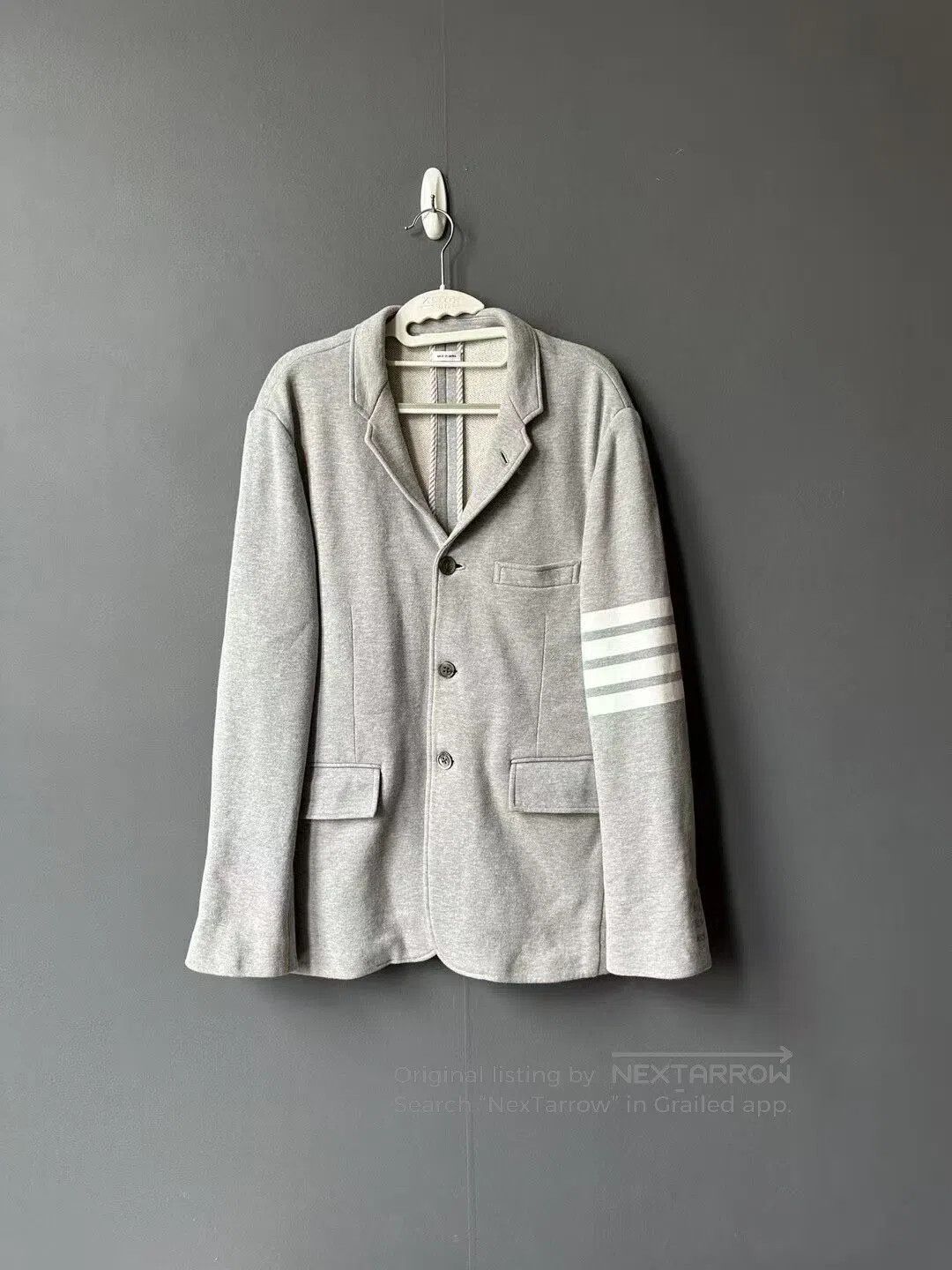 Thom Browne Thom Browne Grey Sleeve Patch Blazer| Size 40S - 1 Thumbnail