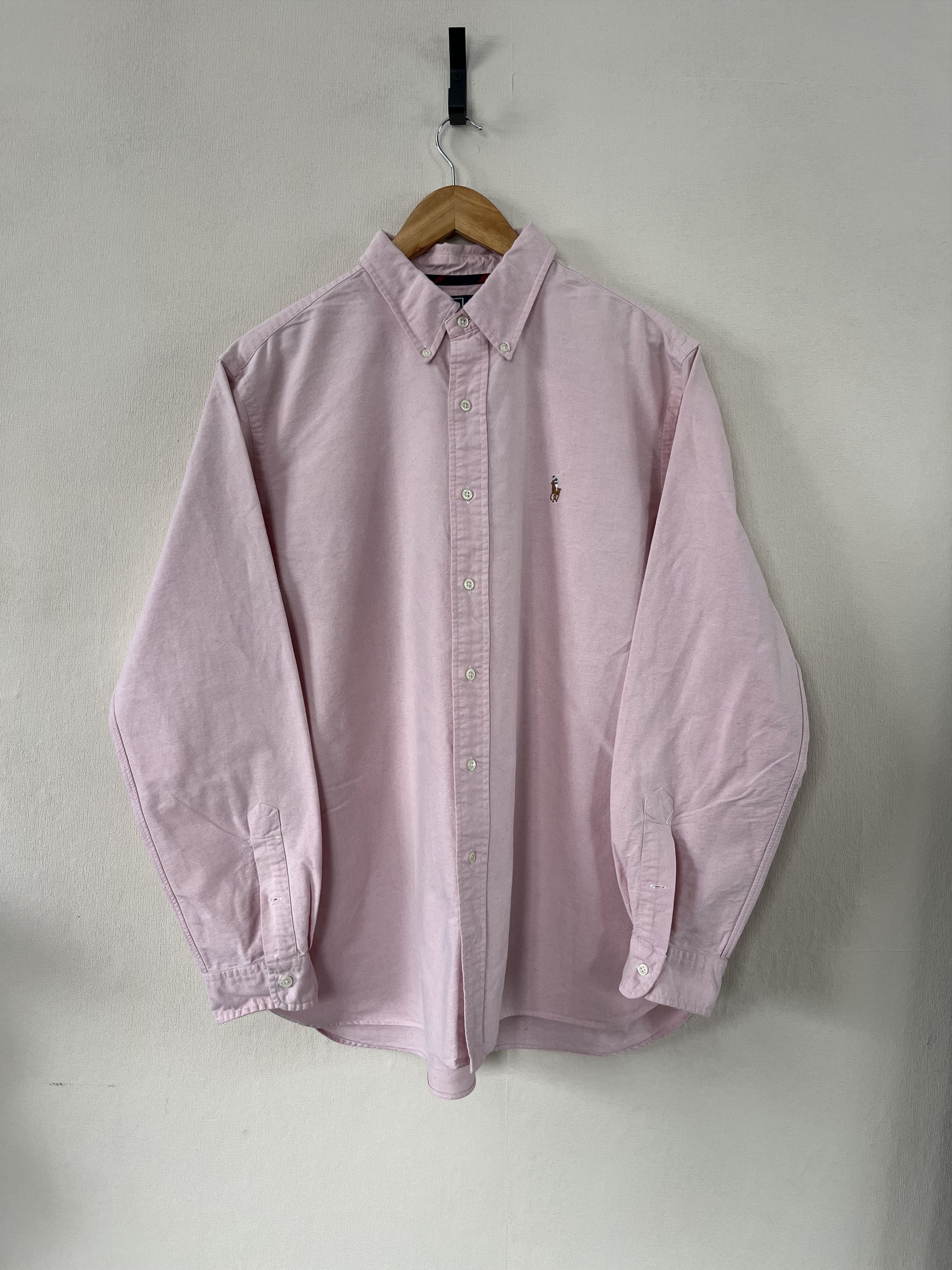 Polo Ralph Lauren Vintage Polo Ralph Lauren Solid Shirt Buttons Long Sleeve Size US XL / EU 56 / 4 - 1 Thumbnail