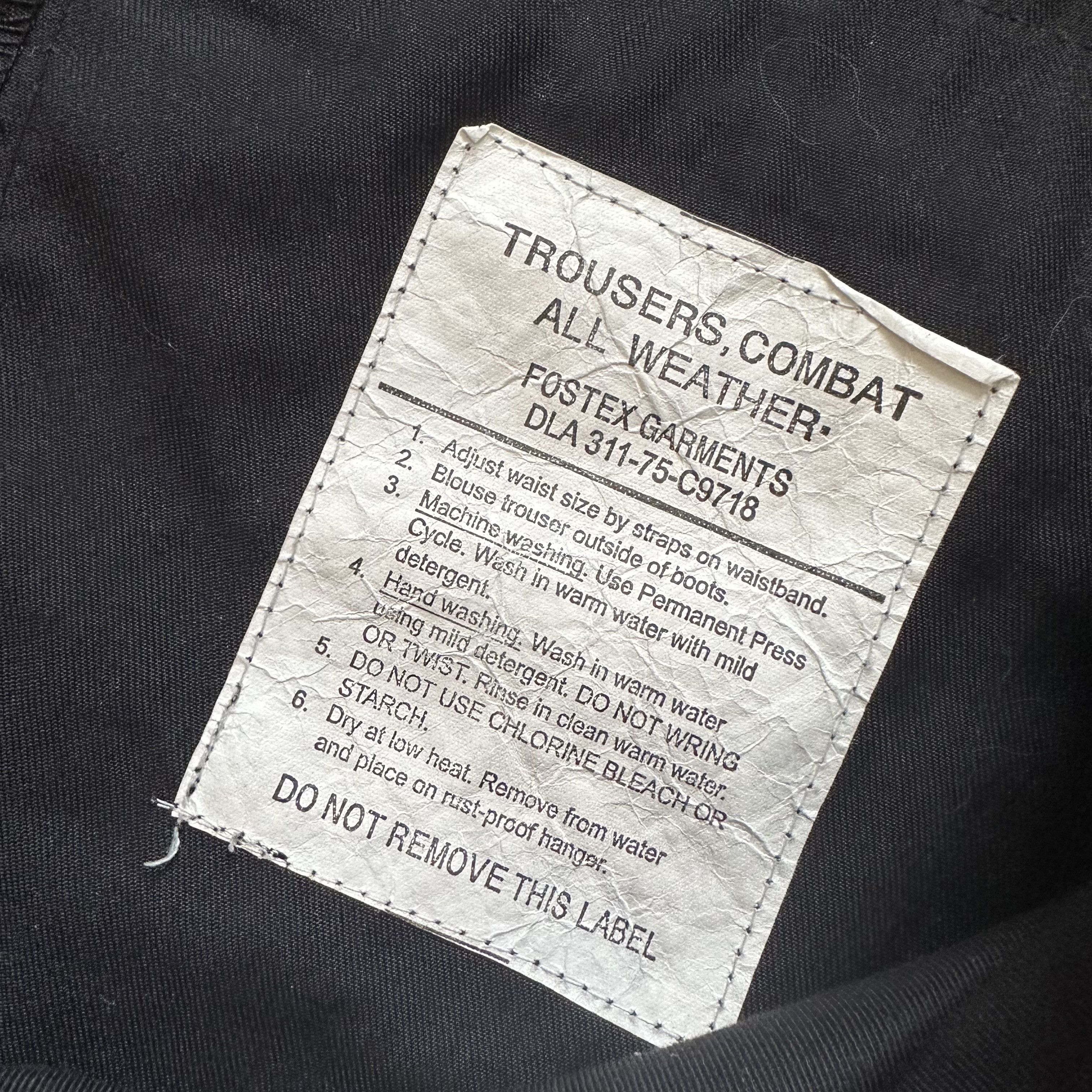 Japanese Brand Fostex Garments Trousers Combat Straight Cargo Denim Pants Size US 30 / EU 46 - 8 Thumbnail