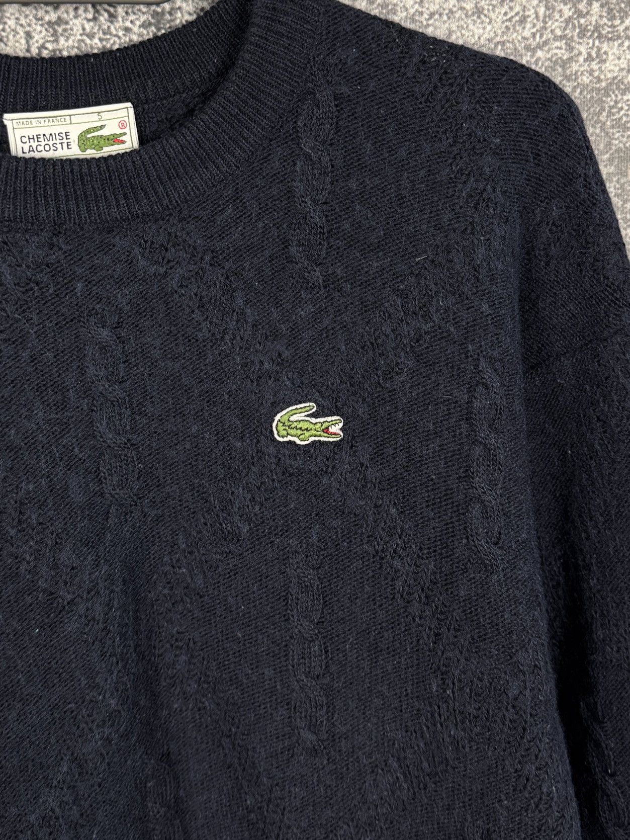 Lacoste Chemise Lacoste Vintage Wool Sweater Pullover Size 5 (Large) Size US L / EU 52-54 / 3 - 6 Thumbnail
