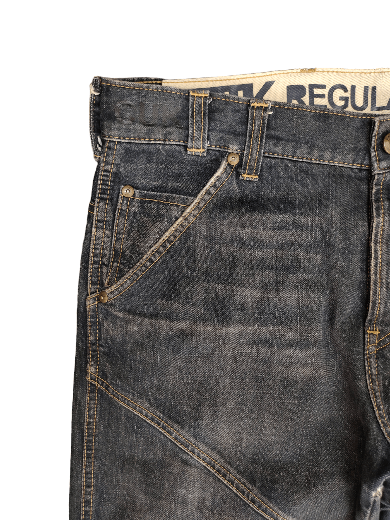 FCUK Vintage Fcuk Cut & Sew Denim Jean Regular Streetwear Y2k Size US 32 / EU 48 - 4 Thumbnail