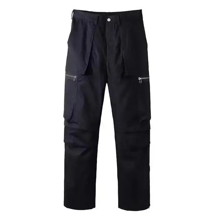 Japanese Brand Black Color Multi-pockets Y2K Cargo Pants Men Size US 32 / EU 48 - 3 Thumbnail