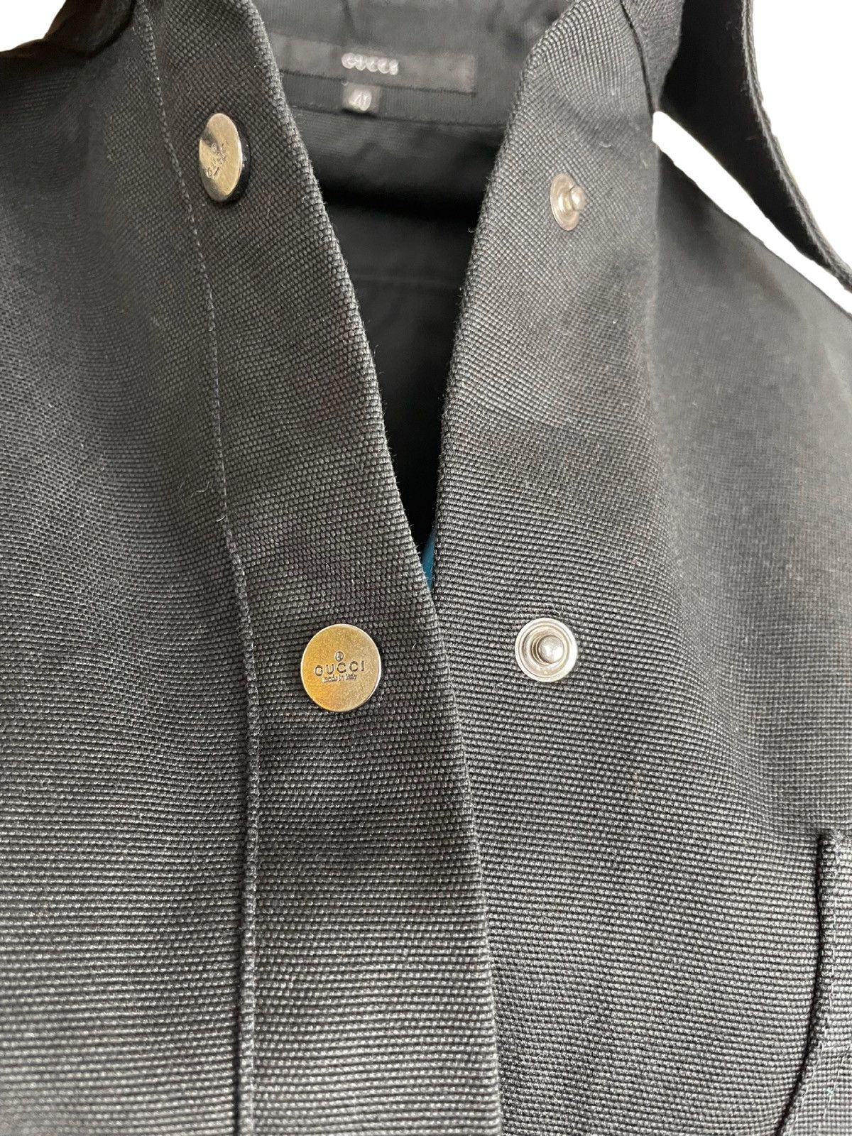 Gucci Gucci Vintage 90s Archived Crop Denim Jacket Size S / US 4 / IT 40 - 7 Thumbnail