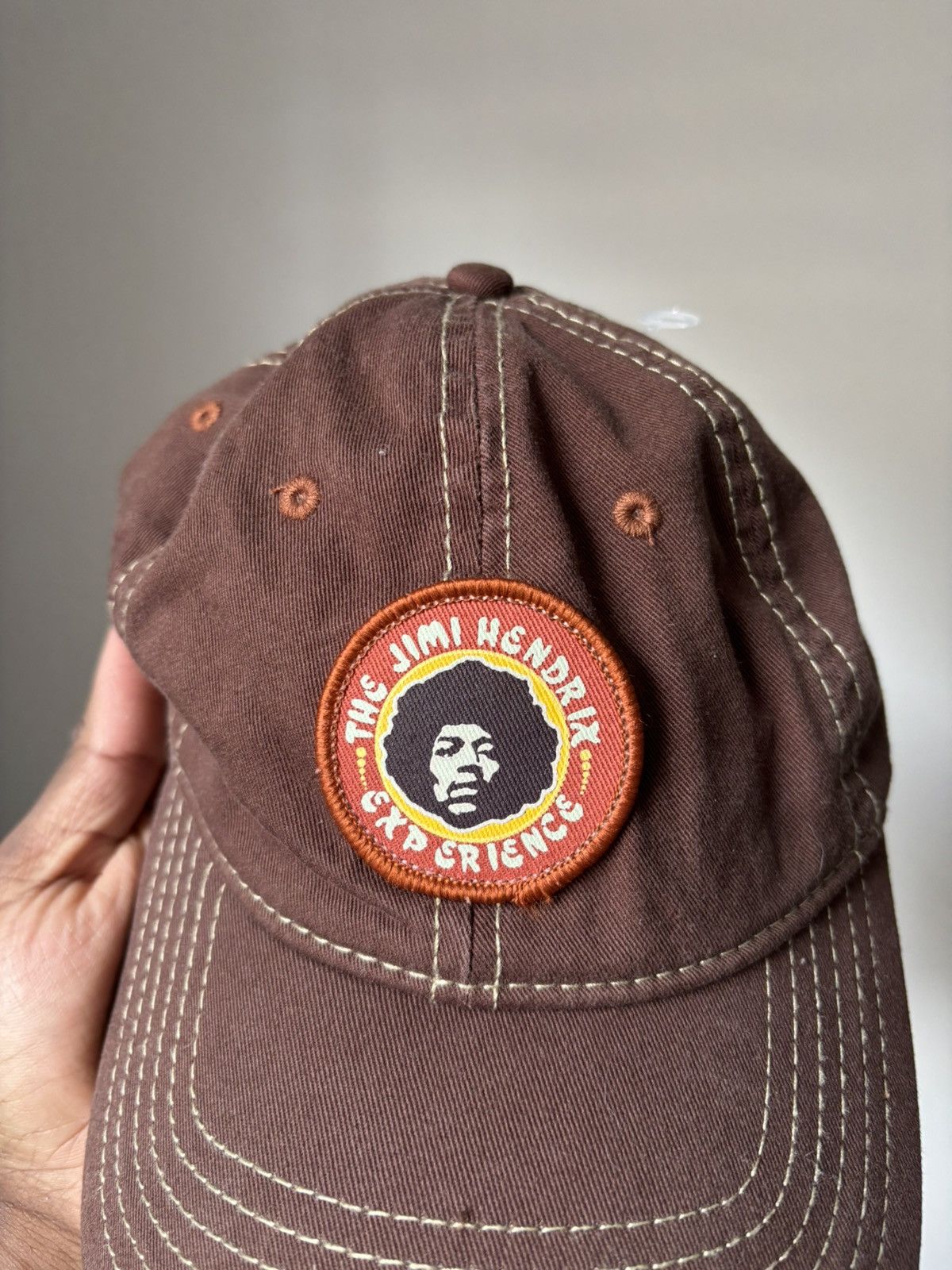Vintage Vintage 2006 Jimi Hendrix Experience Brown Cap Adjustable Size ONE SIZE - 7 Thumbnail