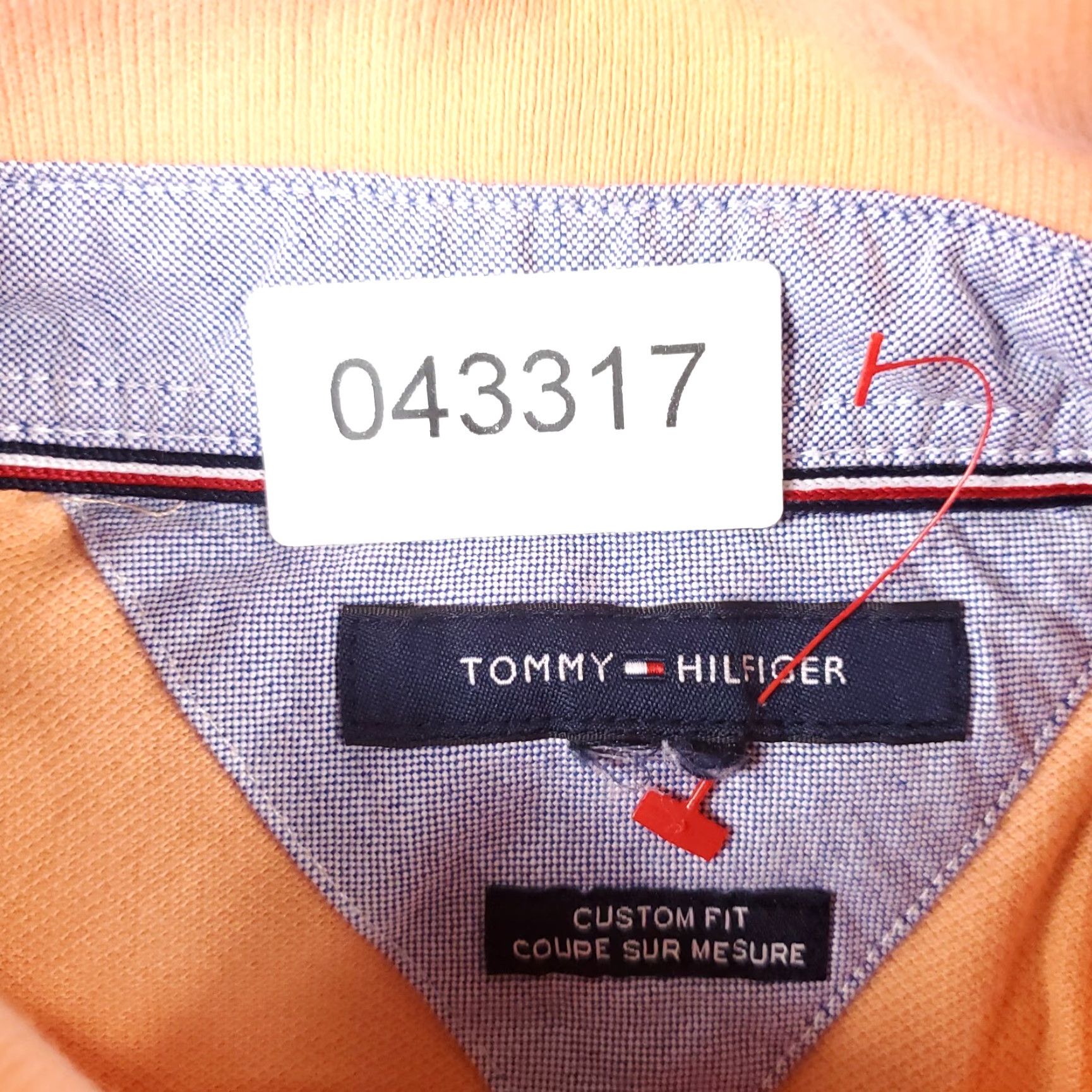 Tommy Hilfiger Tommy Hilfiger Polo Shirt Mens Large Orange Custom Fit Short Sleeve Shirt No N/A Size US L / EU 52-54 / 3 - 7 Thumbnail
