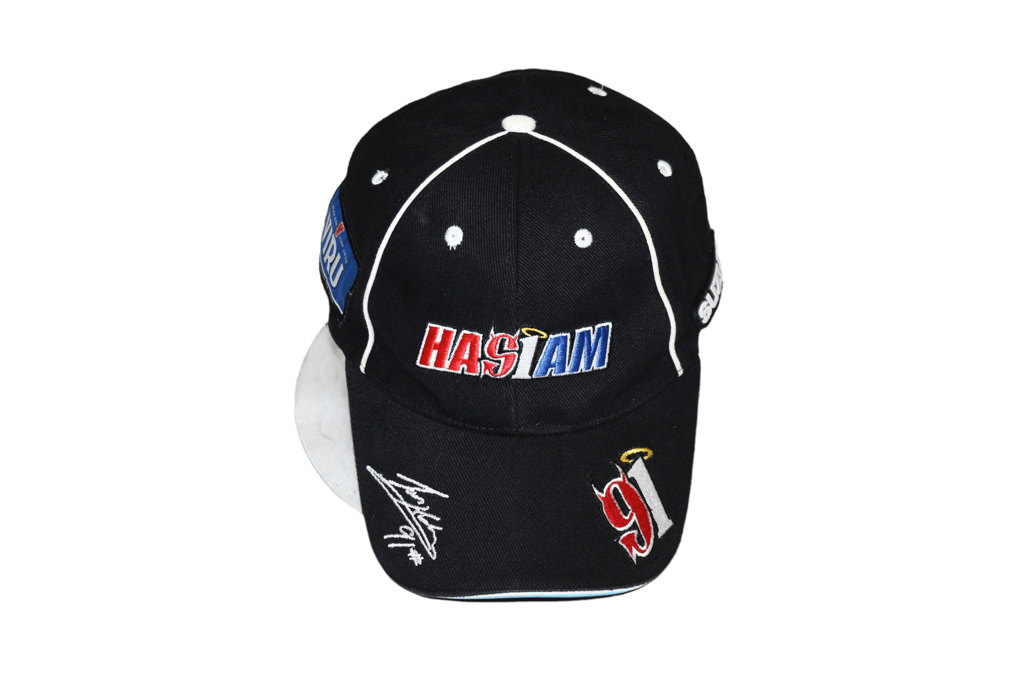 Japanese Brand VTG 🔥 Suzuki motor team Leon Haslam signed cap Size ONE SIZE - 2 Thumbnail