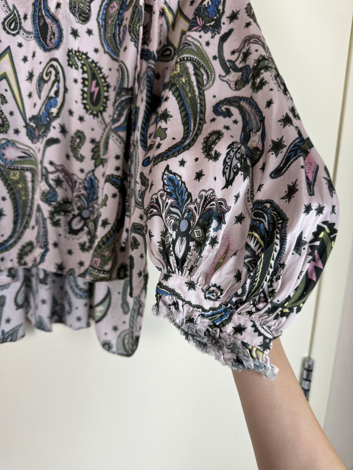 Zadig & Voltaire Zadig Voltaire voluminous balloon sleeve blouse paisley Etro Size S / US 4 / IT 40 - 6 Thumbnail