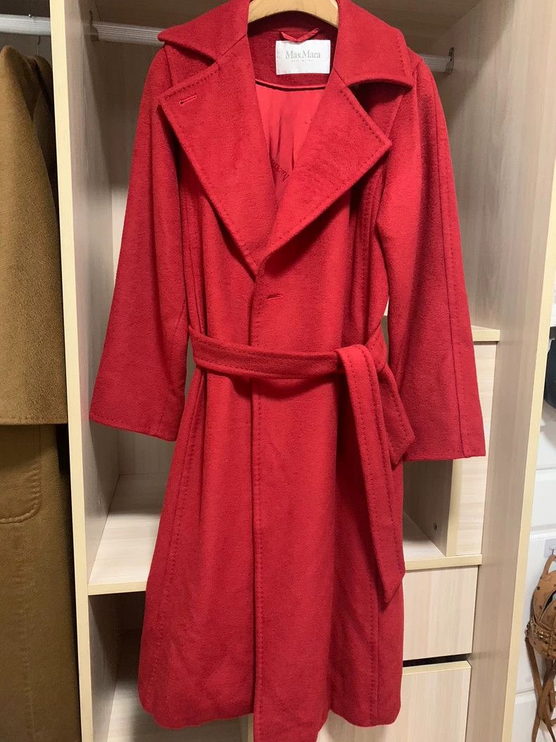 Max Mara Max Mara Manuela coat, water ripple brightens classic red Size M / US 6-8 / IT 42-44 - 7 Thumbnail