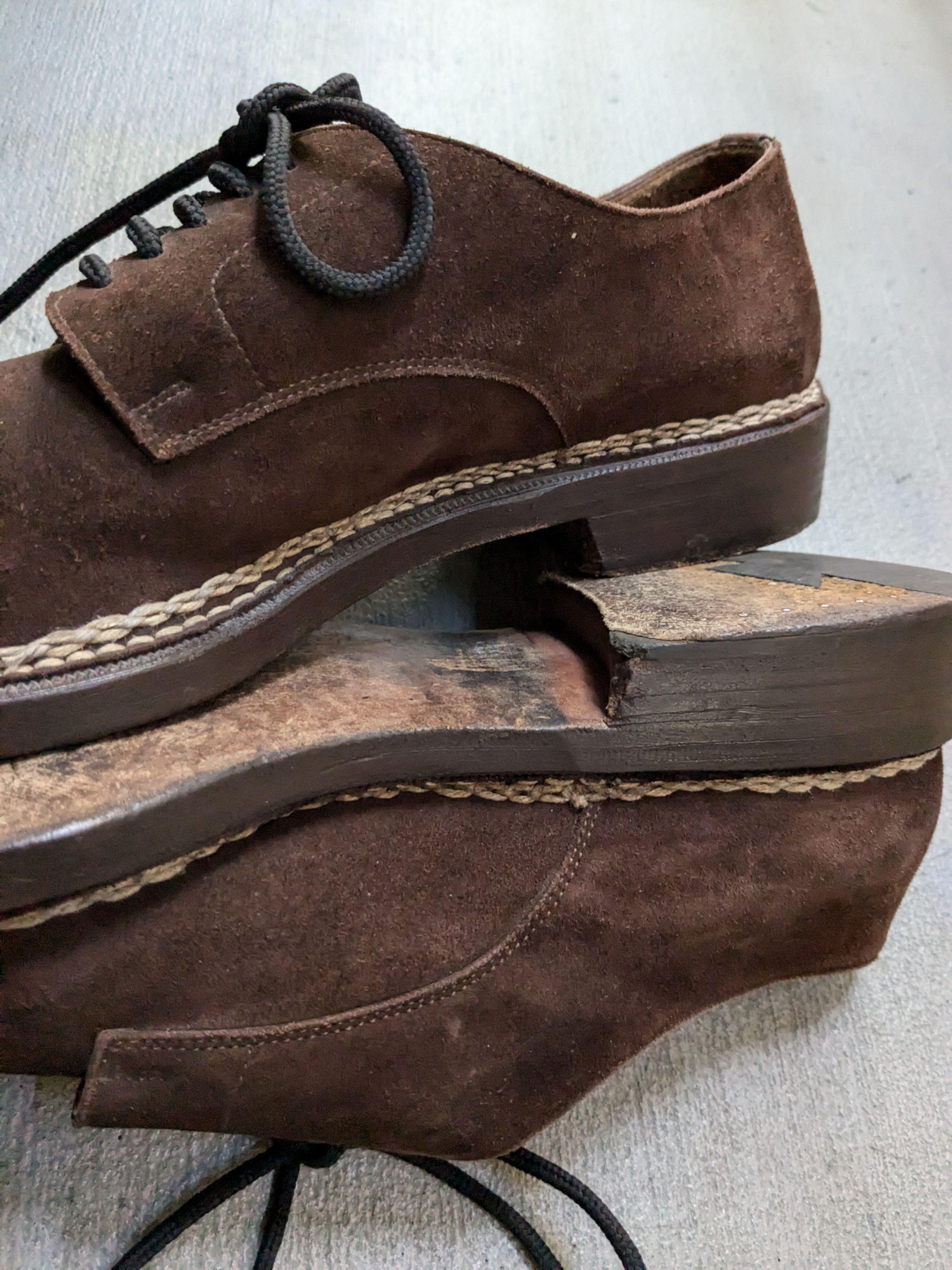 Ralph Lauren Purple Label Ralph Lauren Purple Label Suede Shoes Brown 11 D Derby Size US 11 / EU 44 - 10 Thumbnail