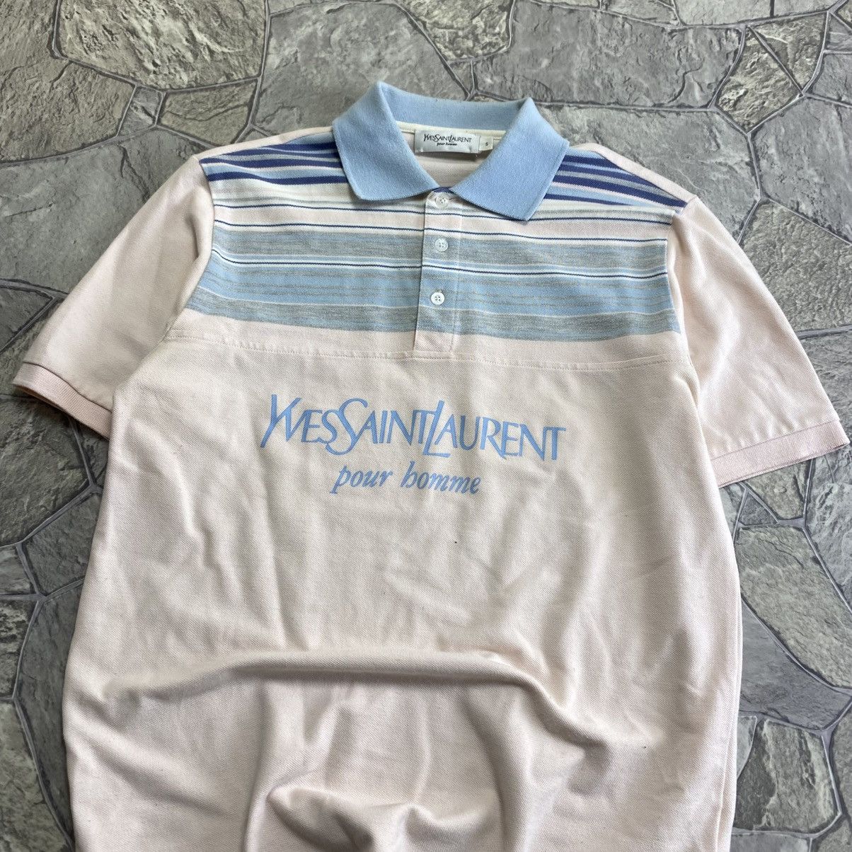 Yves Saint Laurent 90's Vintage Yves Saint Laurent YSL Polo Shirt T-Shirt Tee Size US S / EU 44-46 / 1 - 2 Thumbnail