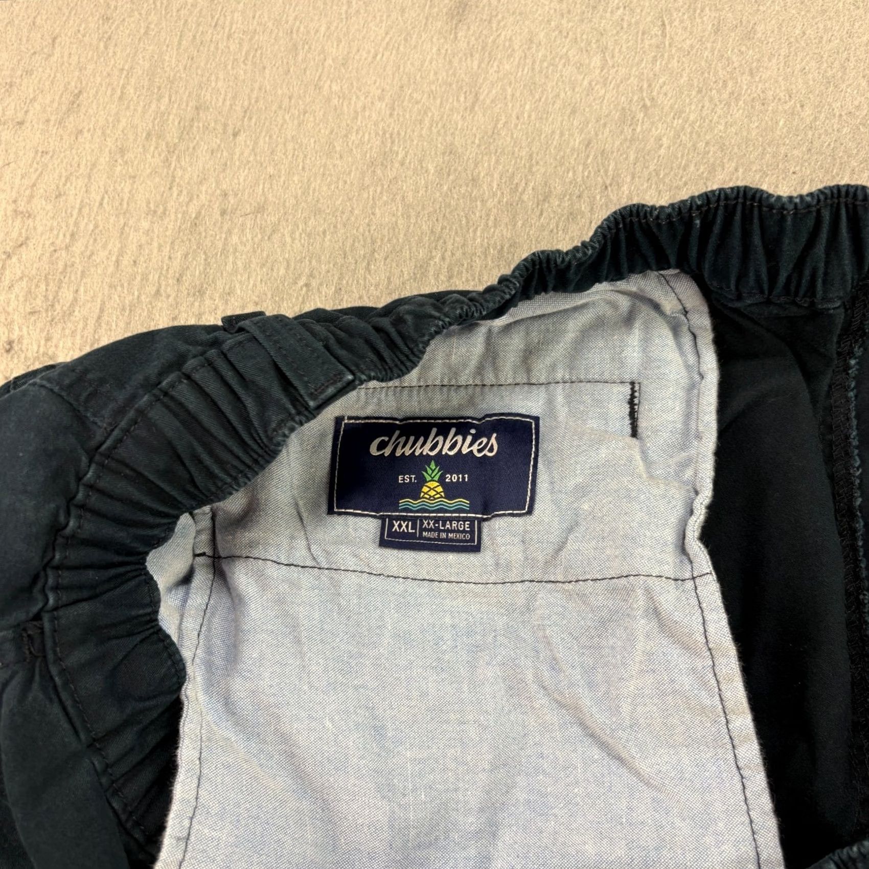 Chubbies Chubbies Shorts Mens 2XL Blue Chino The Khakinators Above Knee Preppy Stretch Shirt/Bottom? (Note: No new info) Size US 34 / EU 50 - 3 Thumbnail