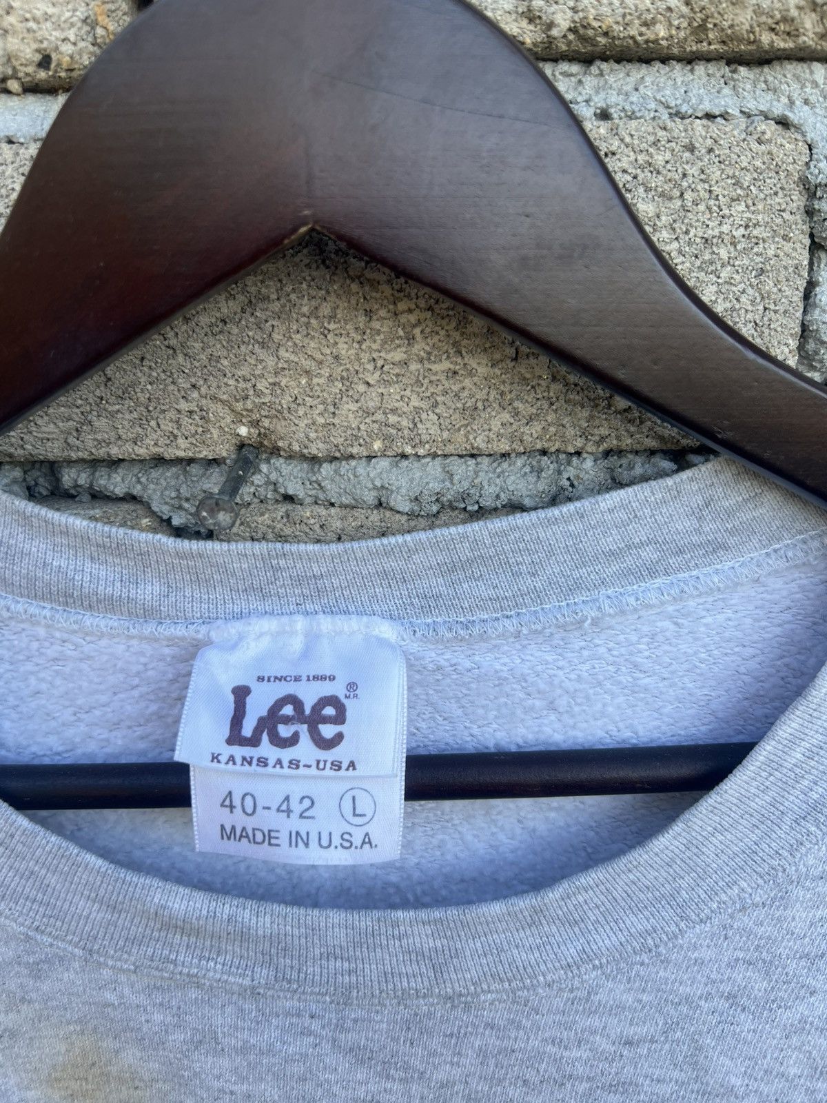 Lee Vintage Lee Kansas USA Crewneck Sweatshirt Size US L / EU 52-54 / 3 - 7 Thumbnail