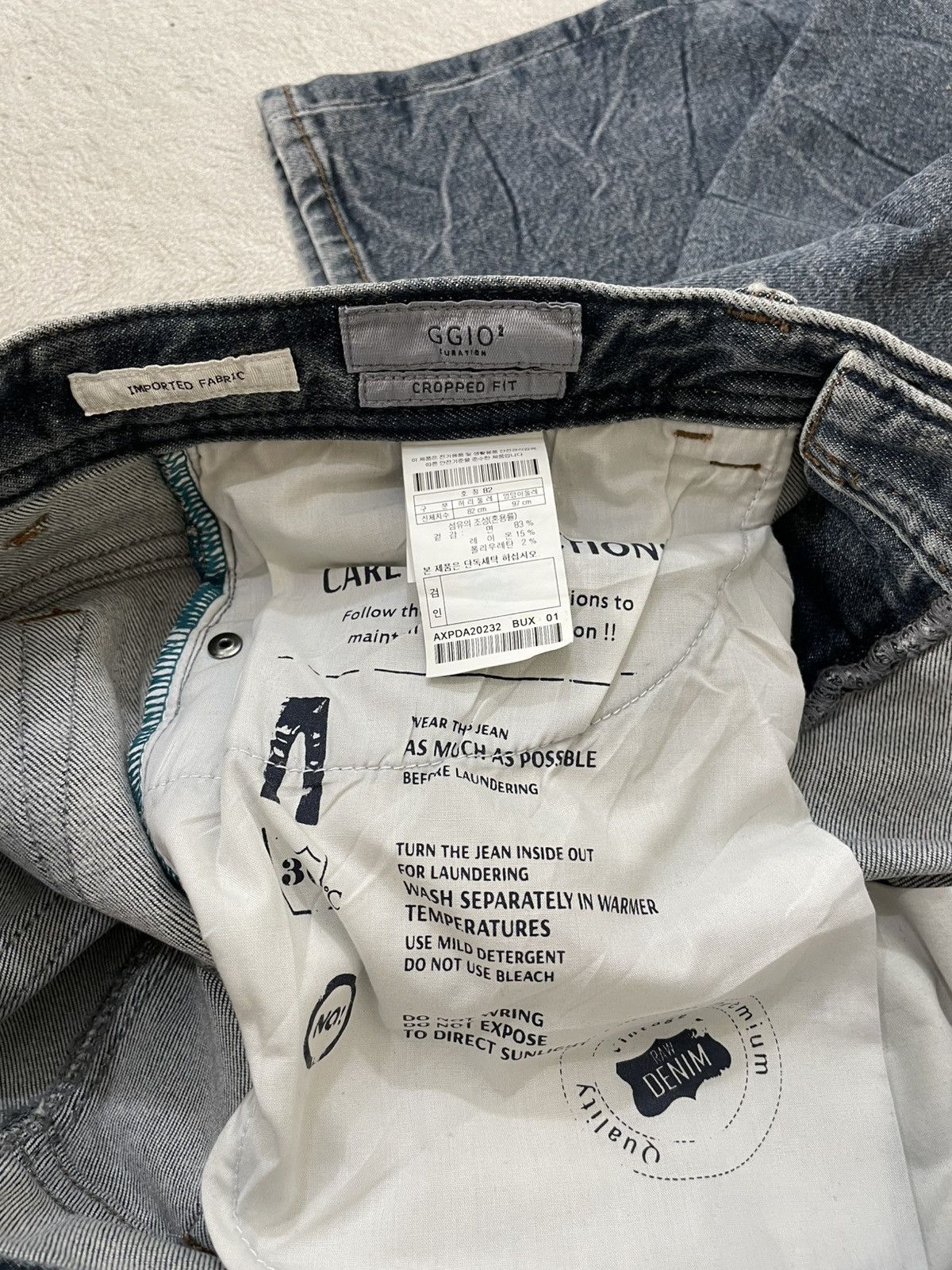 Japanese Brand 2000s GGIO Archival Denim Heavy Faded Y2K Straight fit Size US 31 - 6 Thumbnail
