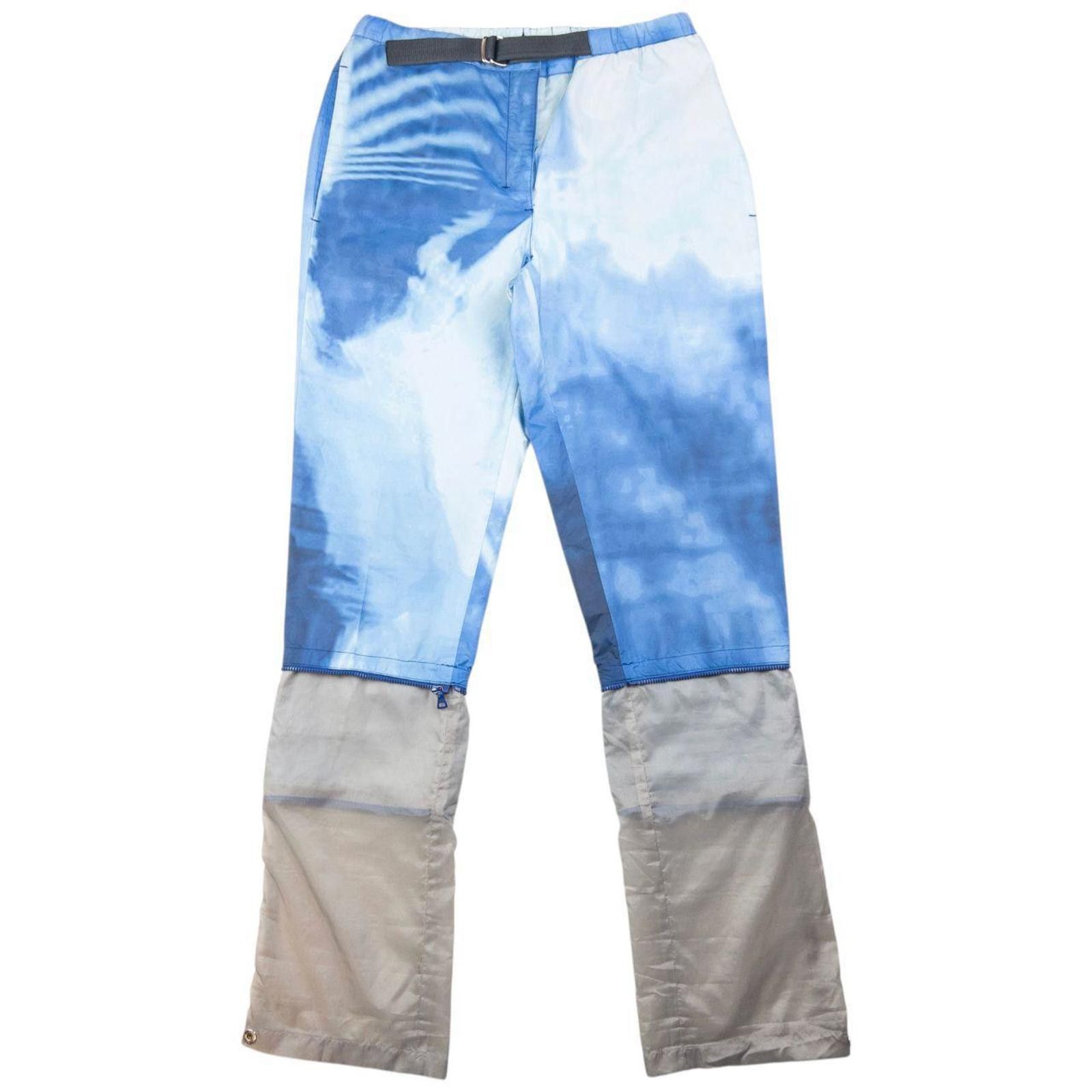 Prada Vintage SS2000 Prada Sport X-Ray Cloud Trousers Size W28 Size US 28 / EU 44 - 1 Thumbnail