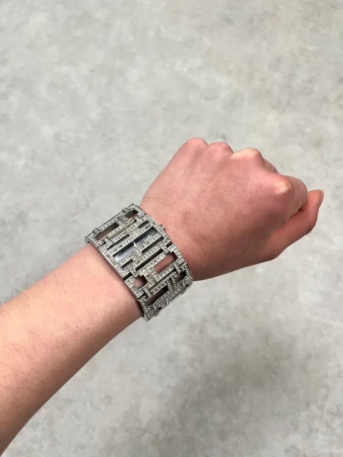 Dolce & Gabbana 2000s Dolce & Gabbana Labyrinth Pave Bracelet Watch Size ONE SIZE - 2 Thumbnail
