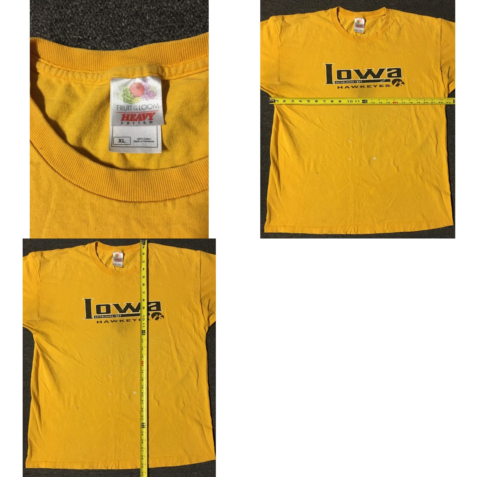 Thrasher VINTAGE Iowa Hawkeyes Faded Paint Shirt XL Track Grunge PE College School Punk 90s Size US XL / EU 56 / 4 - 8 Thumbnail