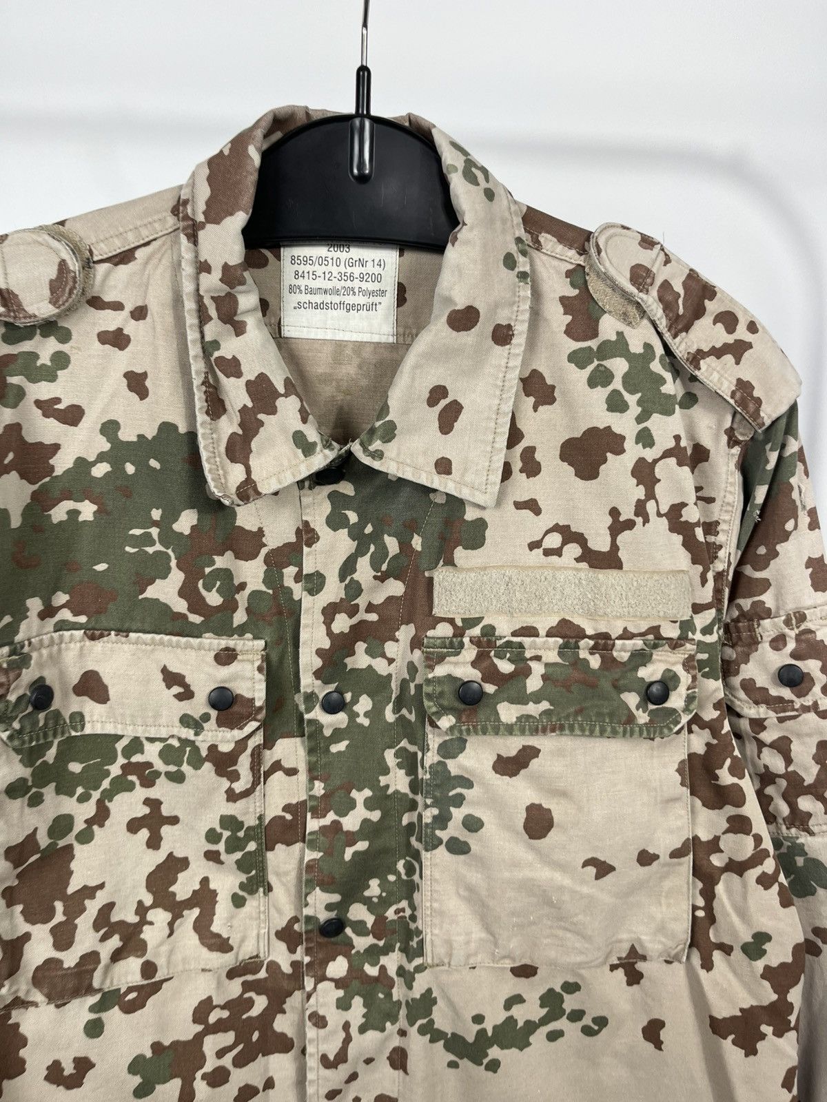Other Vintage German Army Camo Jacket Military Field Shirt 2003 Size US L / EU 52-54 / 3 - 3 Thumbnail