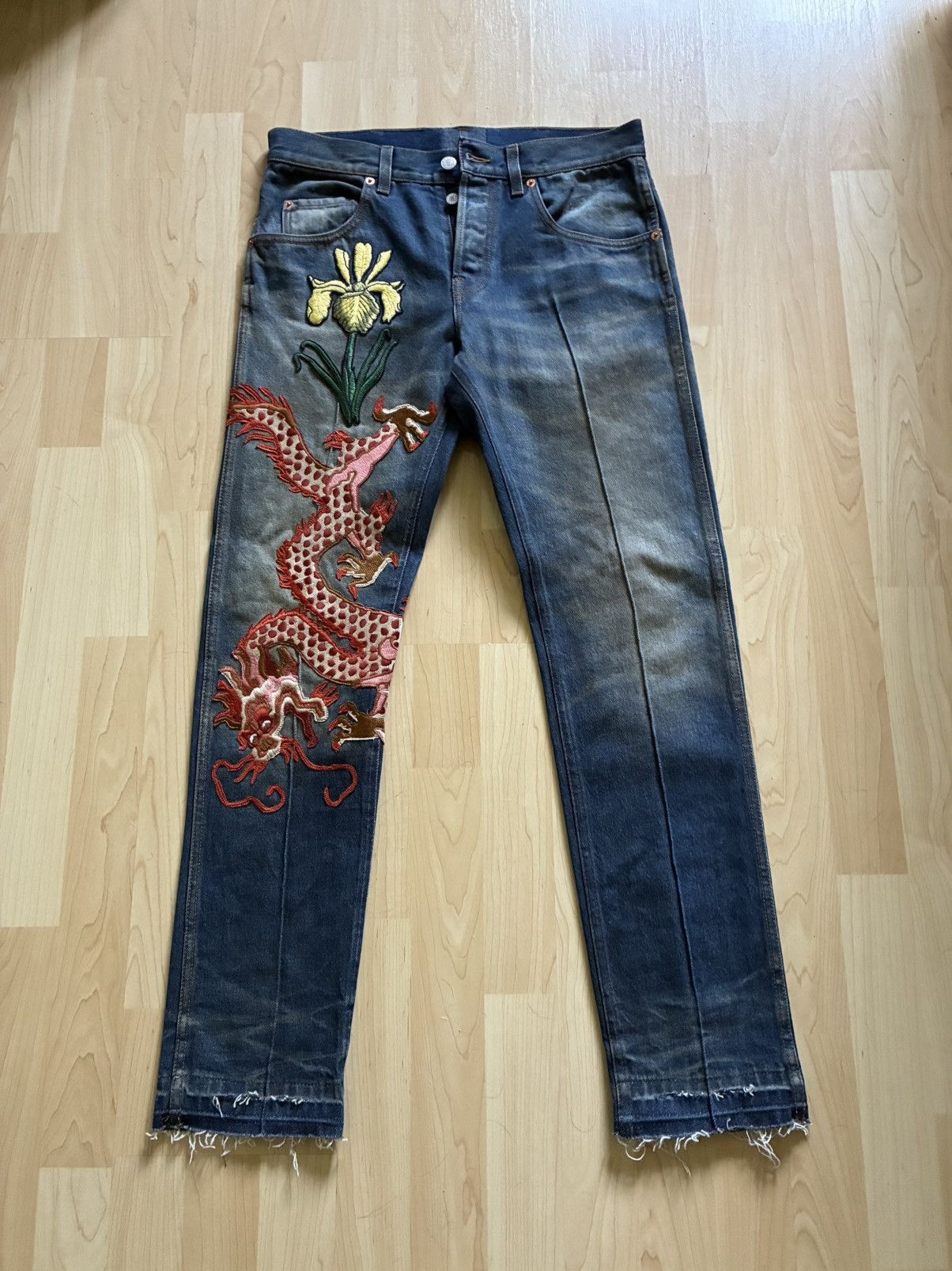 GUCCI｜JEANS (758152 XDCN6 4100) Gucci GUCCI JEANS PANTS CARGO MONOGRAM GG LOGO ‎758152 XDCN6