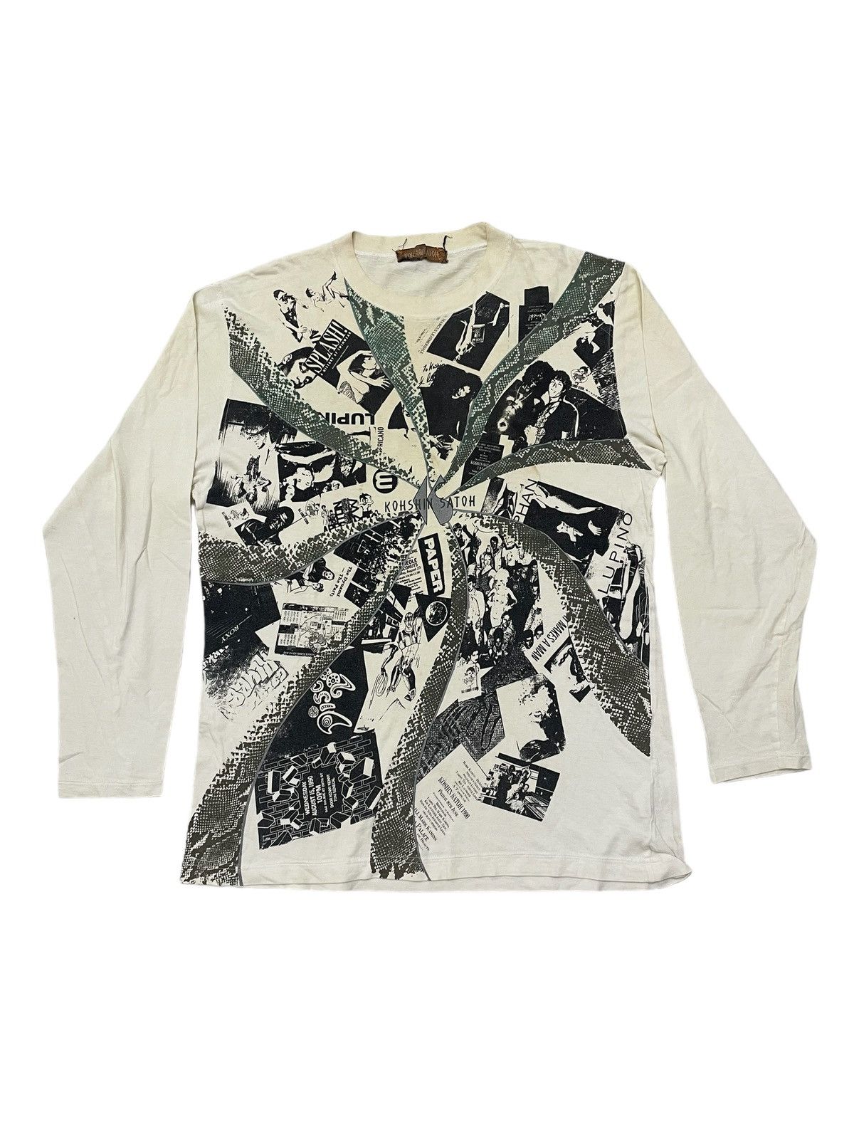 Vintage KOSHIN SATOH PAPER Phototee Longsleeve T-shirt