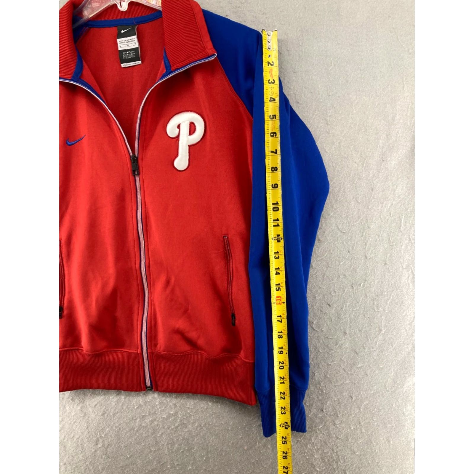 Nike Nike Jacket Women M Red Full Zip Swoosh Baseball Theme Athletic Nike Dri-FIT Size M / US 6-8 / IT 42-44 - 4 Thumbnail