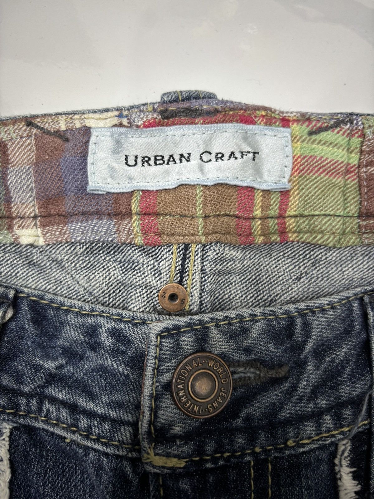 Hysteric Glamour Vintage Flared Jeans Urban Craft Patches Jeans Size US 32 / EU 48 - 9 Thumbnail