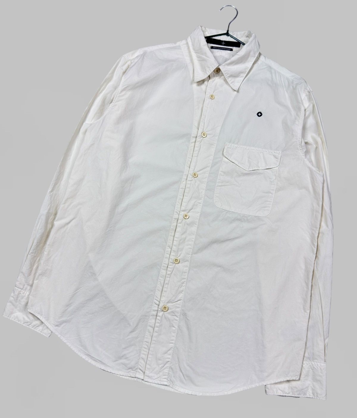 Stone Island STONE ISLAND EMBROIDERED STAR VINTAGE SHIRT SIZE L Size US L / EU 52-54 / 3 - 3 Thumbnail