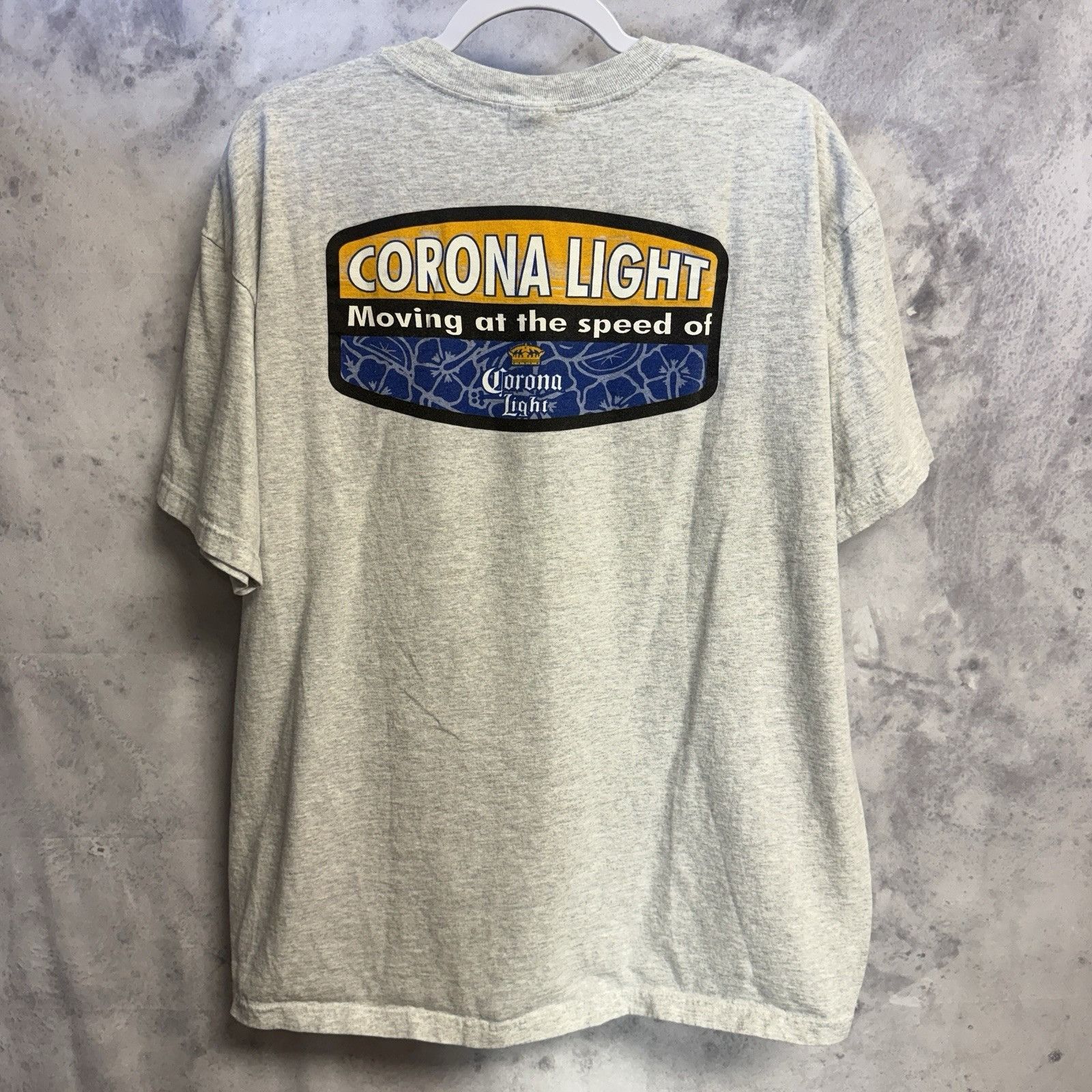 Vintage Vintage Corona Light T Shirt Mens XL Heather Gray Short Slee Size US XL / EU 56 / 4 - 2 Thumbnail