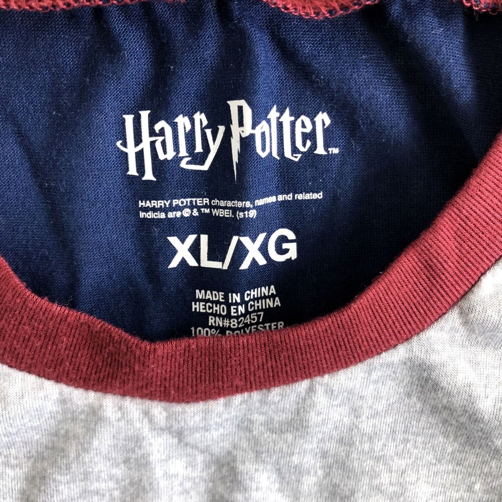 Vintage Harry Potter Mischief Managed Sleep Lounge Shirt Sleepwear Size XL Mens Size US XL / EU 56 / 4 - 6 Thumbnail