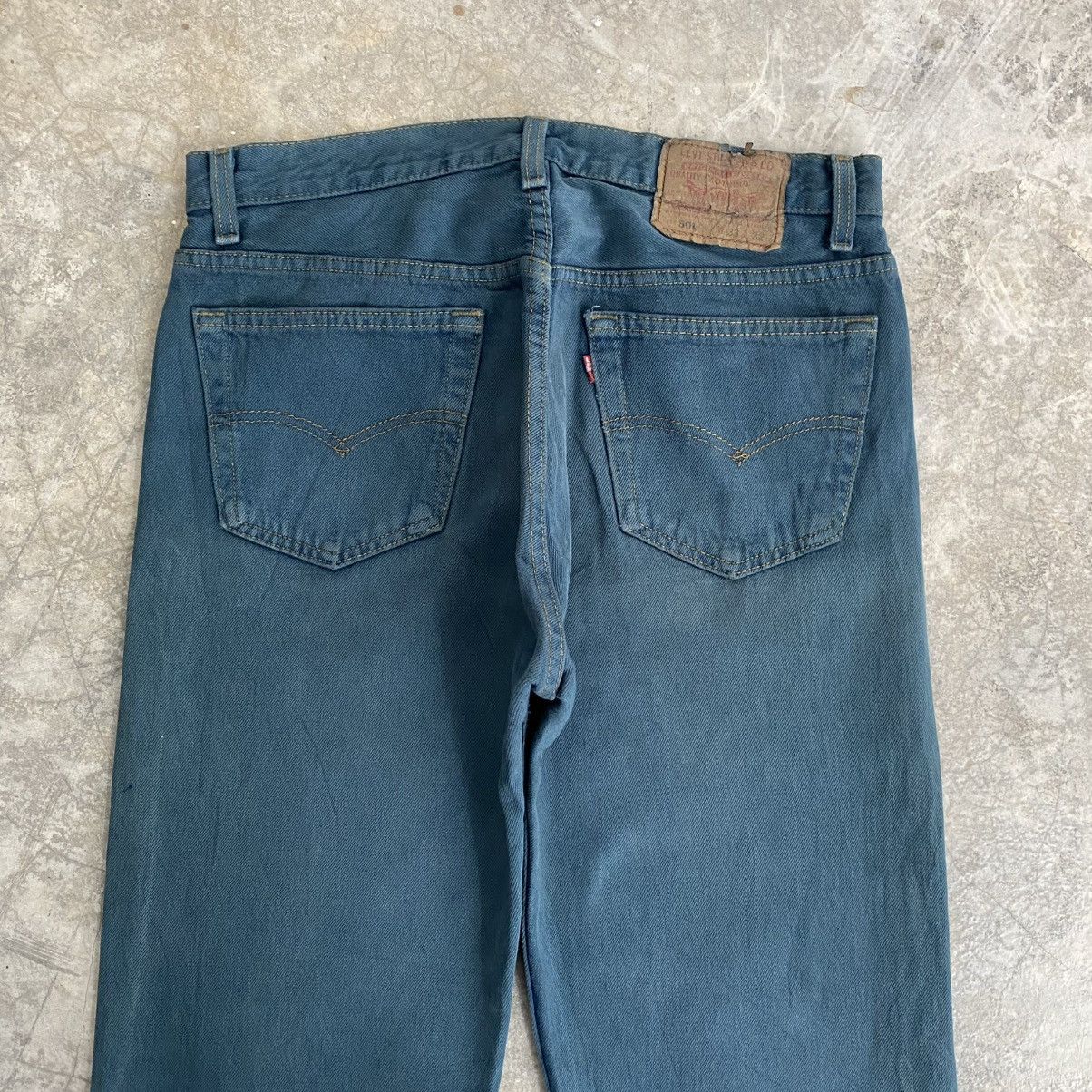 Levi's Vintage Late 80’s Levis 501 Faded Hunter Green Jeans Size US 32 / EU 48 - 11 Thumbnail