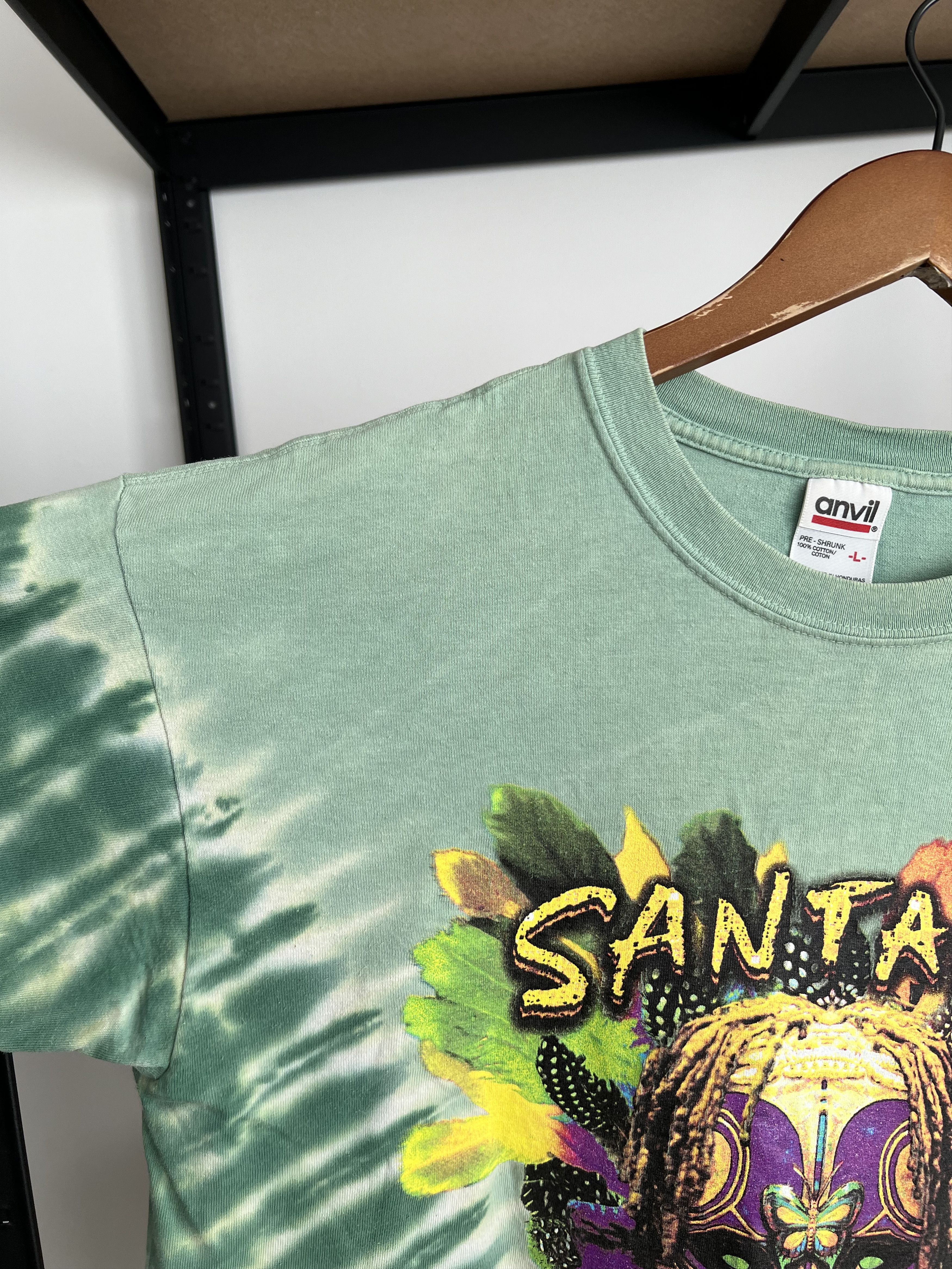 Band Tees Vintage 2003 Carlos Santana Shaman Tie Dye T-shirt Size US L / EU 52-54 / 3 - 9 Thumbnail