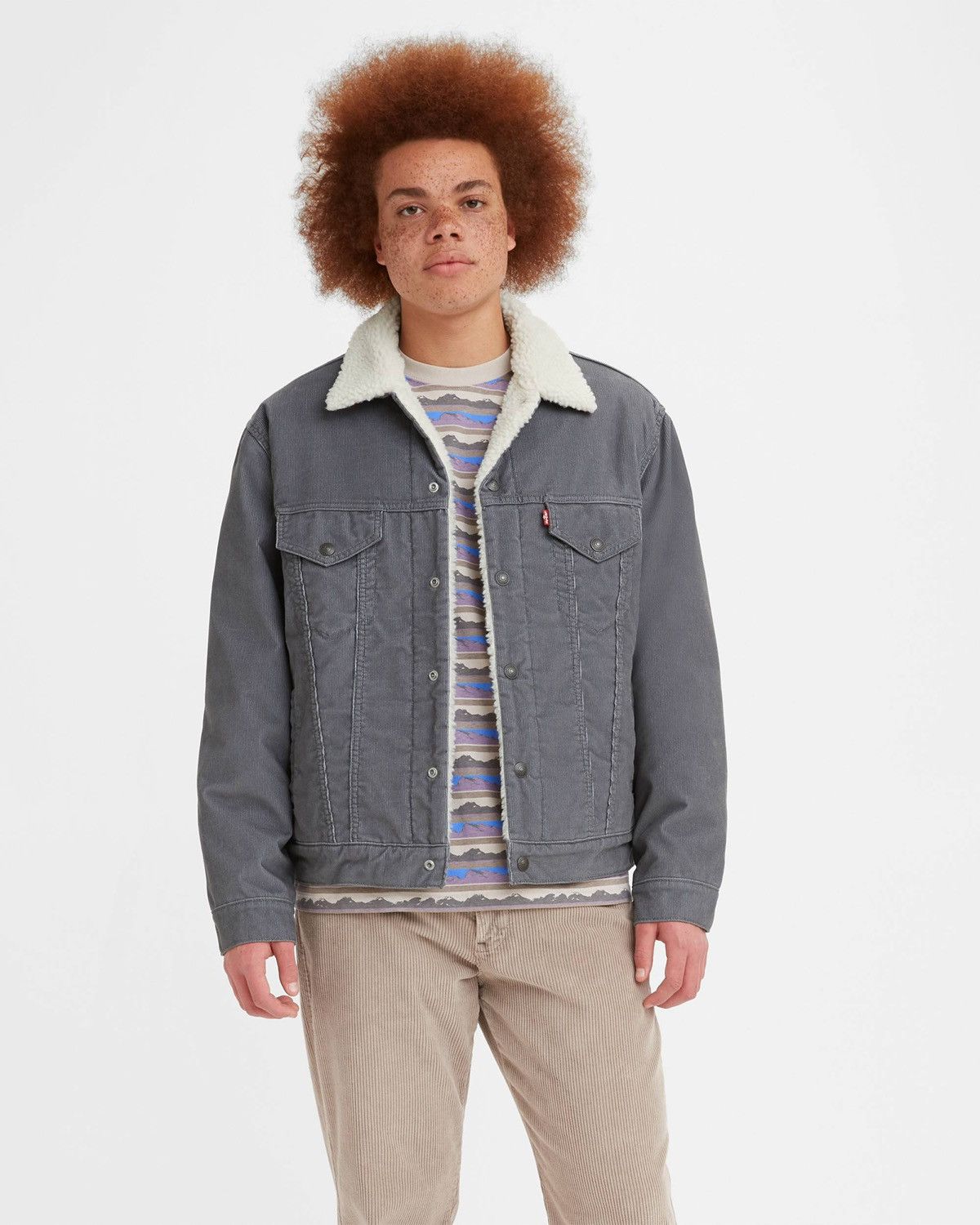 Levi's Vintage Clothing 🔥 Levis Men's Sherpa Corduroy Trucker Jacket Size US S / EU 44-46 / 1 - 1 Thumbnail