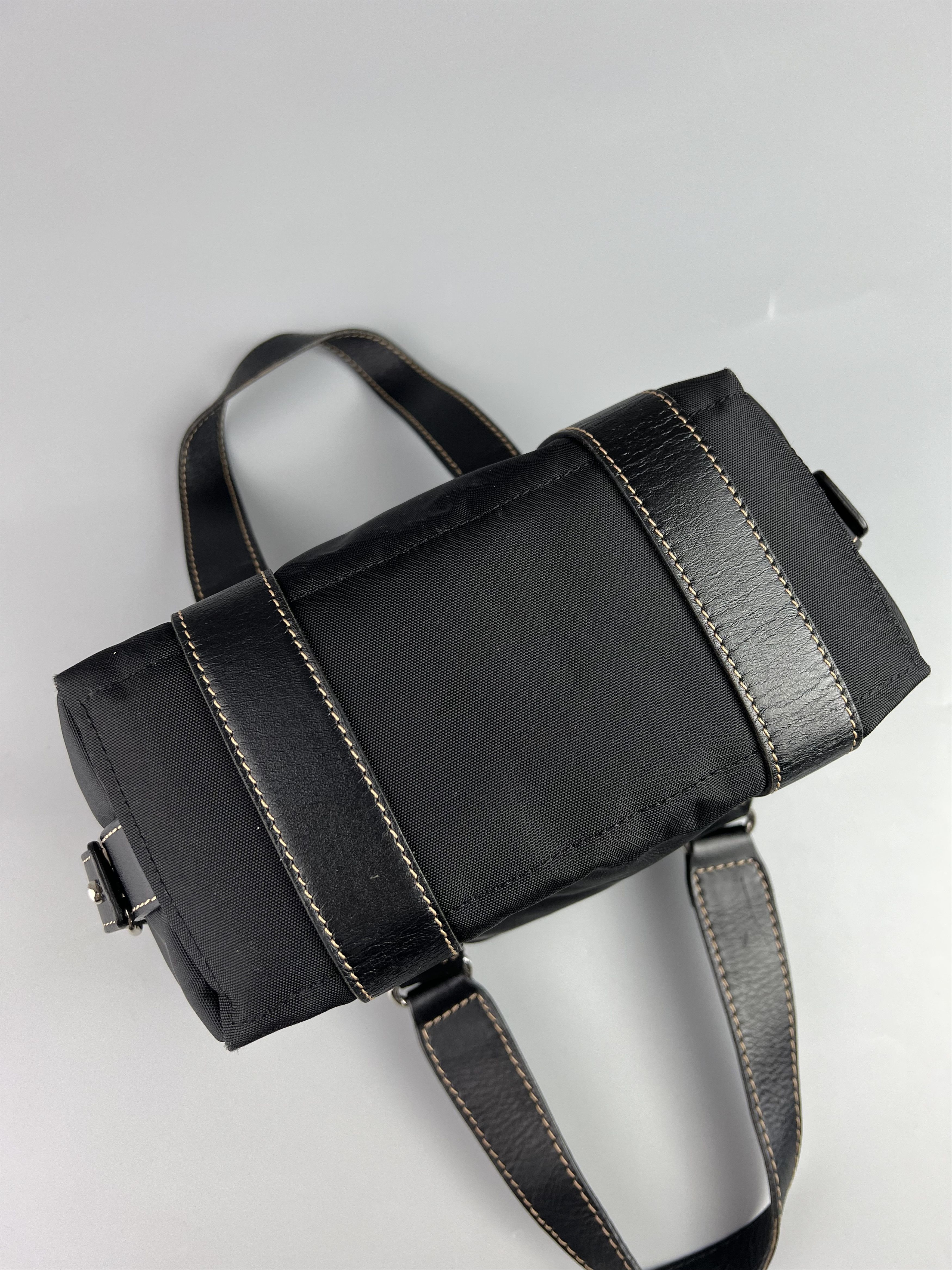 Bogner Bogner Women's Black Nylon Leather Mini Bag Handbag Size ONE SIZE - 5 Thumbnail
