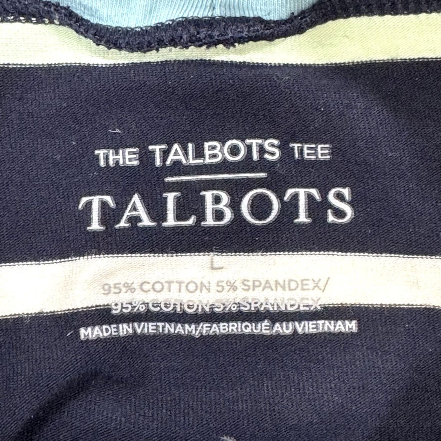 Talbots Talbots Tee Striped Turtleneck Long Sleeves Shirt Women’s Large Stretch Top Size L / US 10 / IT 46 - 4 Thumbnail
