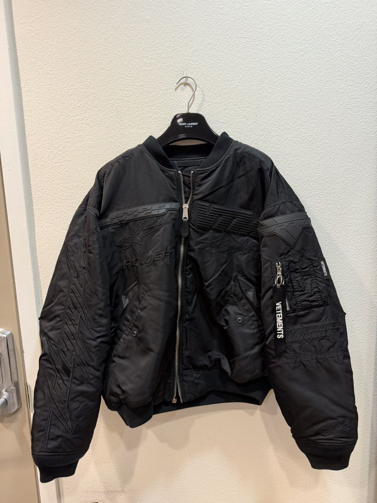 Vetements VTM Blackout Racing Bomber Jacket S Size US XL / EU 56 / 4 - 3 Thumbnail